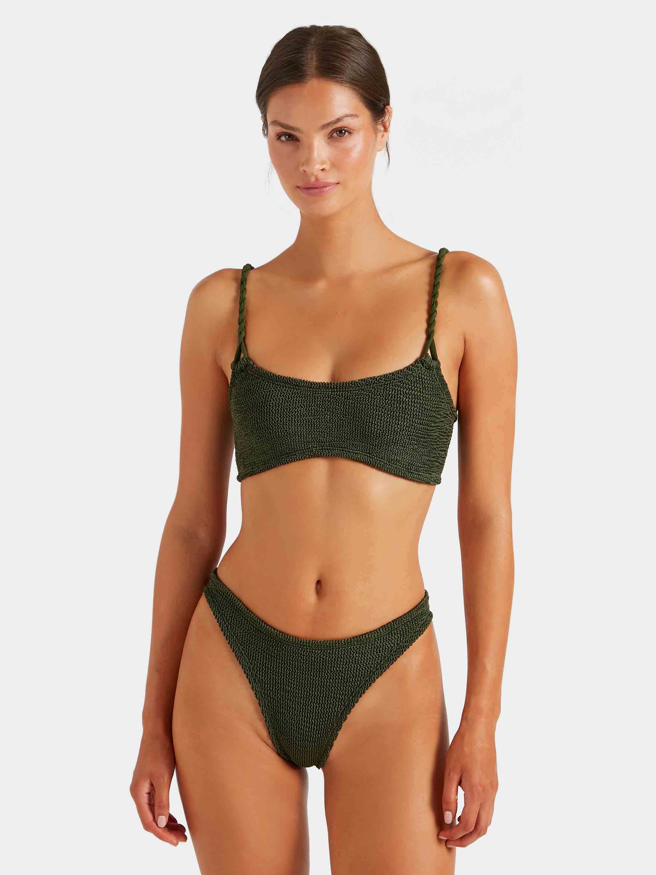 Phoebe Bikini - Metallic Khaki