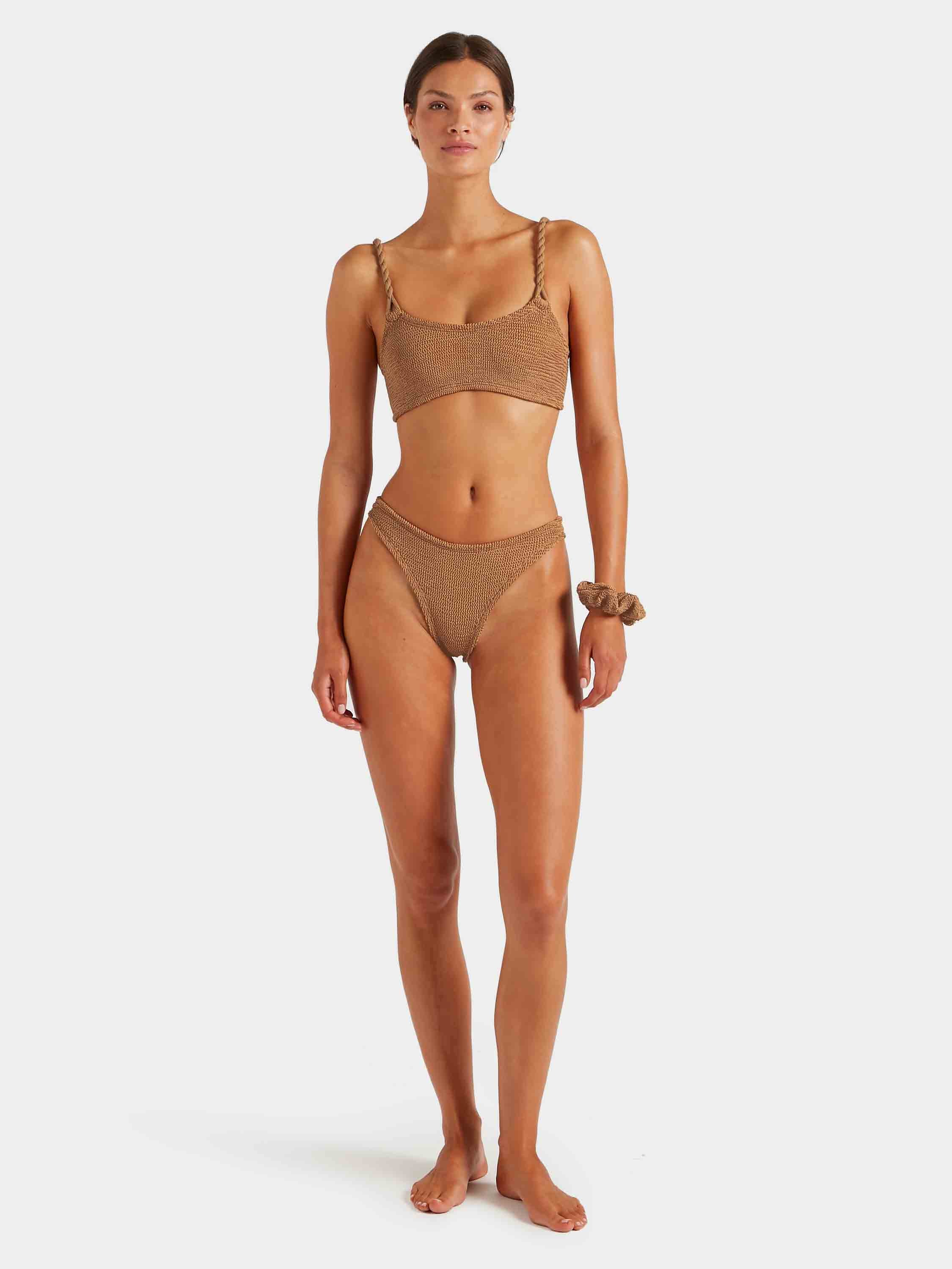 Phoebe Bikini - Metallic Cocoa