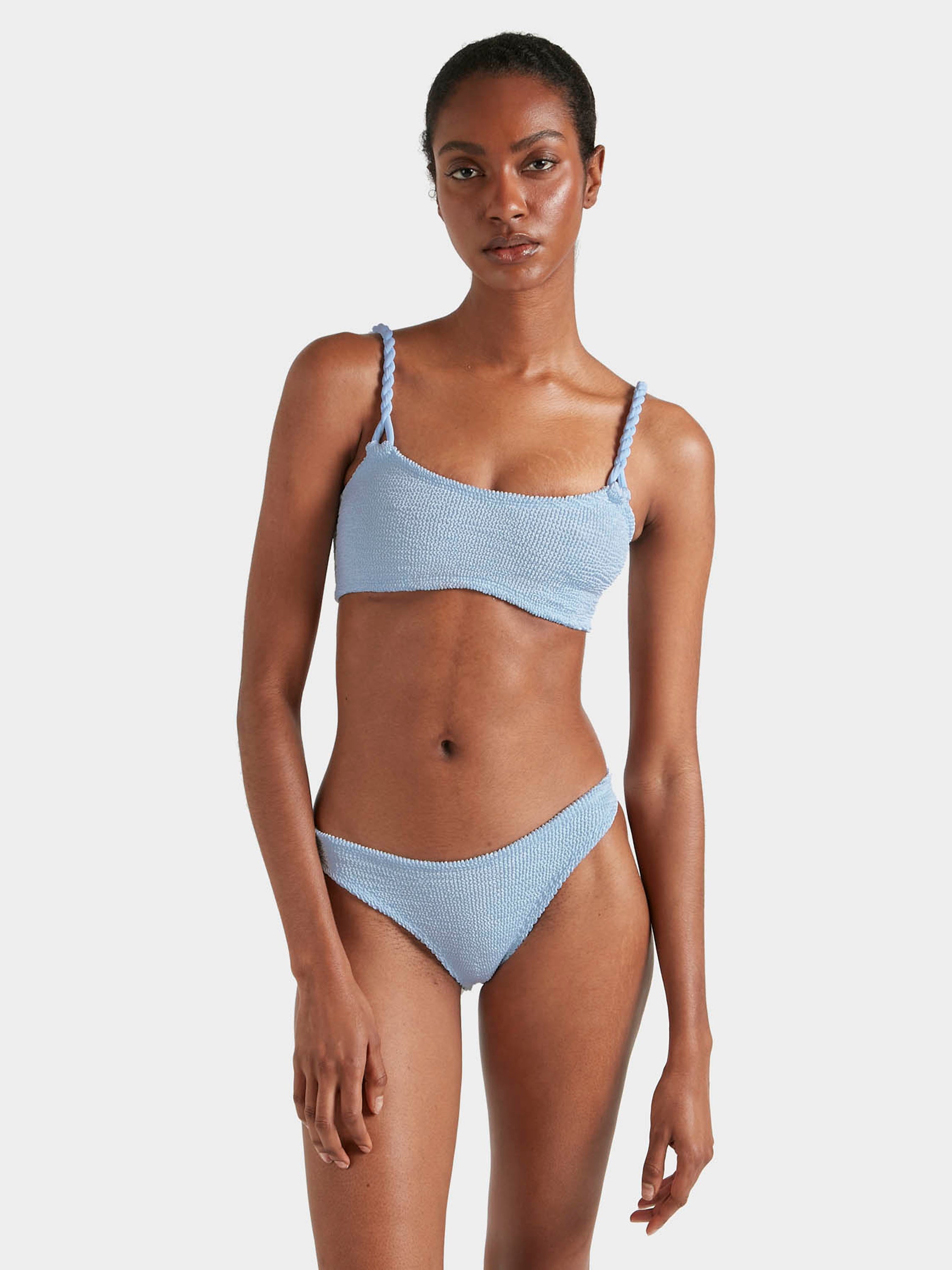 Phoebe Bikini - Metallic Ice Blue