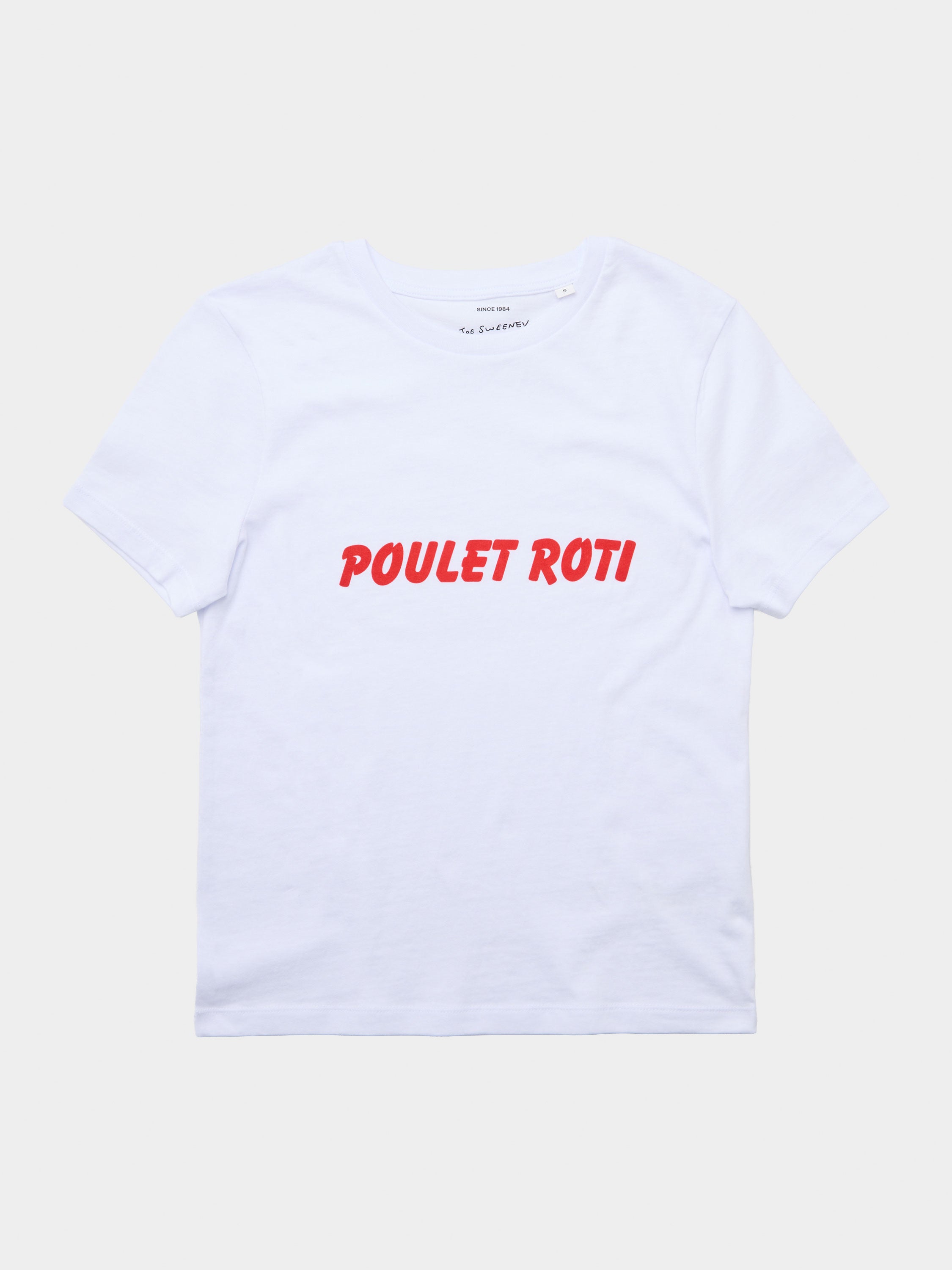 "Poulet Roti" Slogan Tee - White