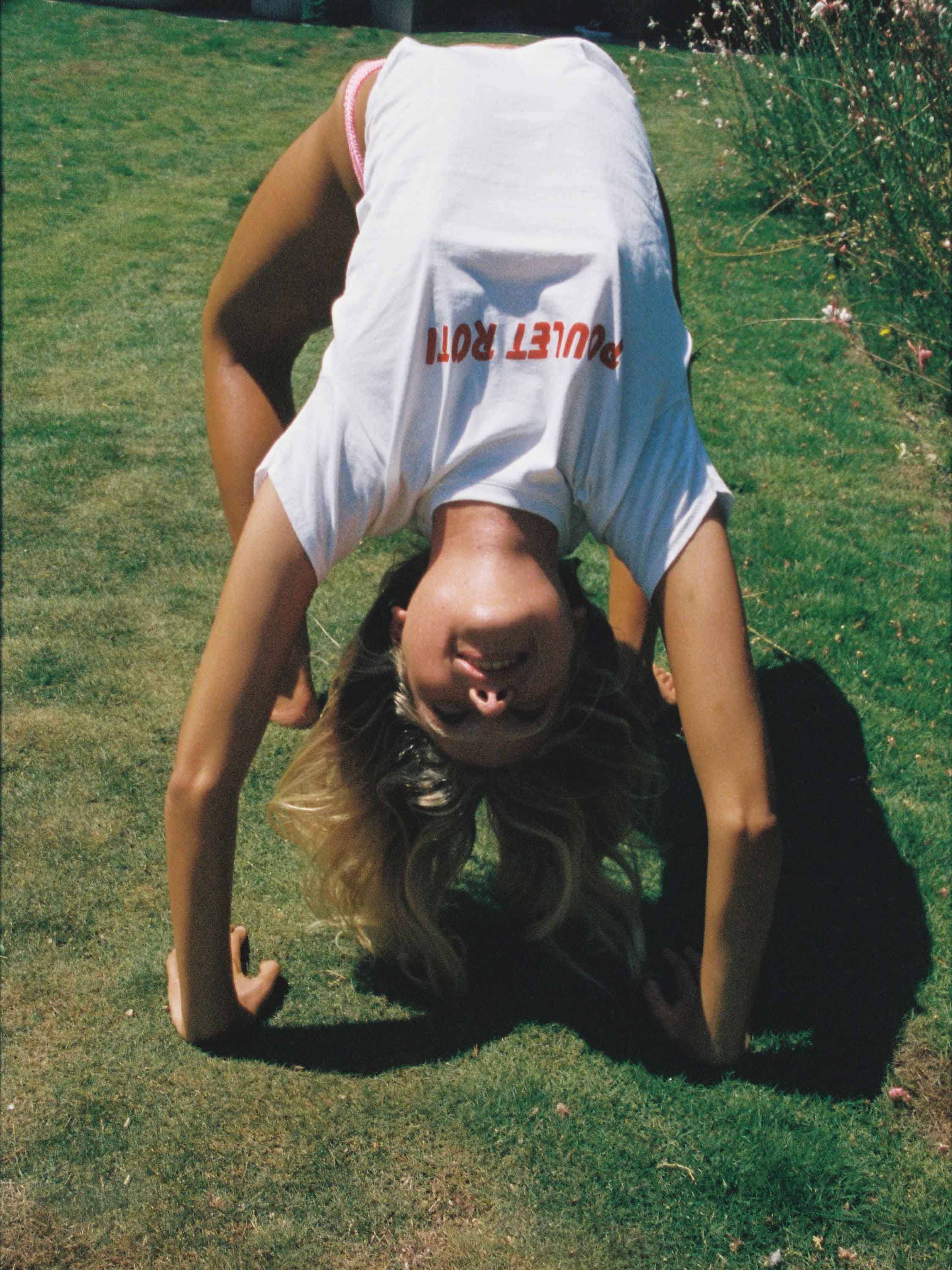 "Poulet Roti" Slogan Tee - White