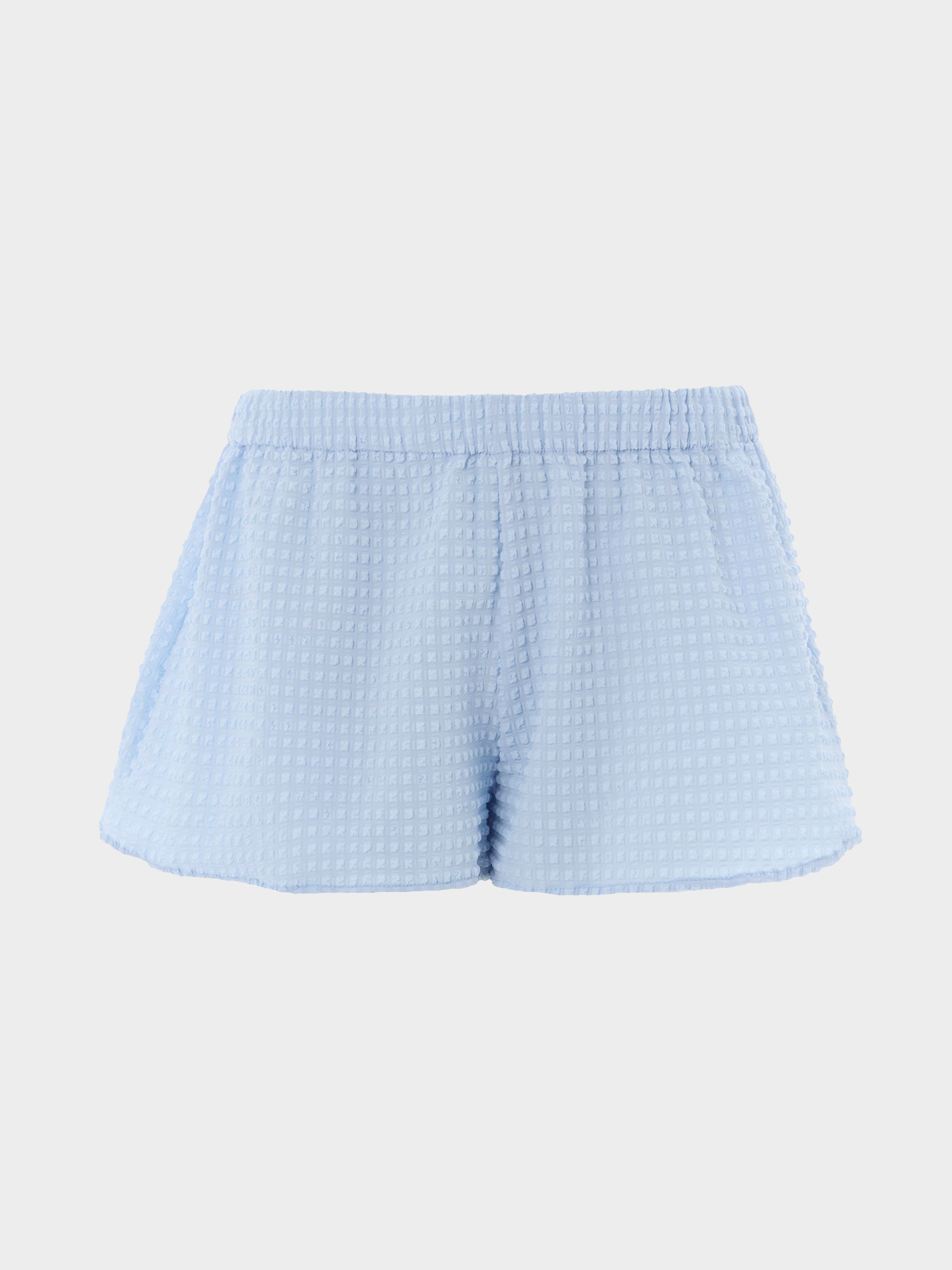 Resort Shorts - Seersucker Light Cornflower