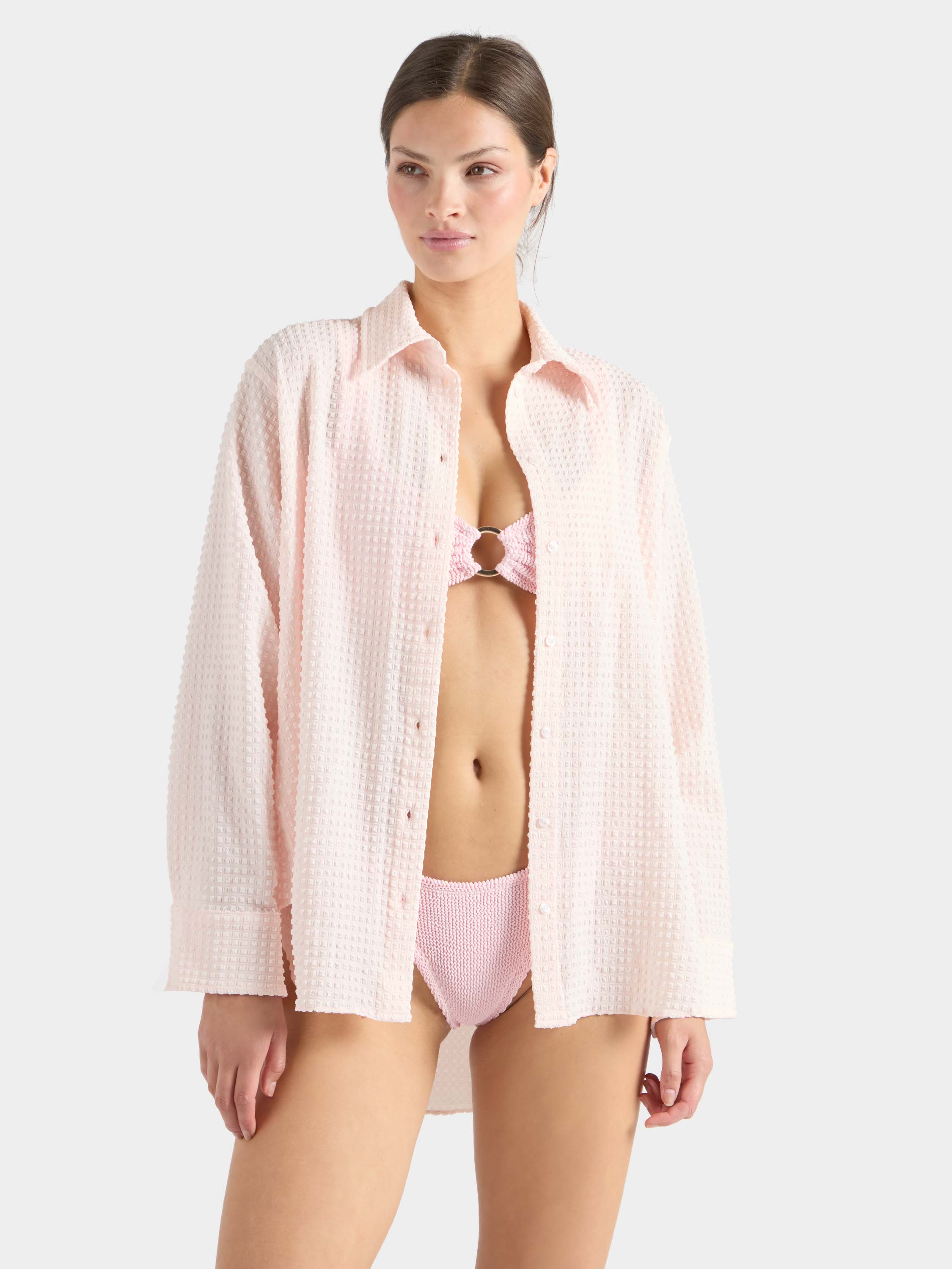 Resort Shirt - Seersucker Bubblebath