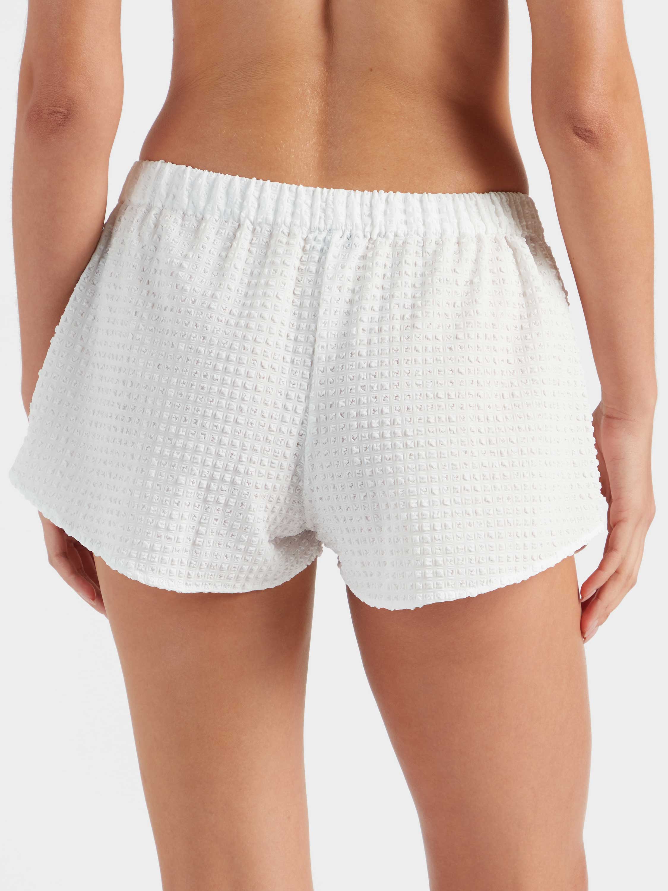 Resort Shorts - Seersucker White