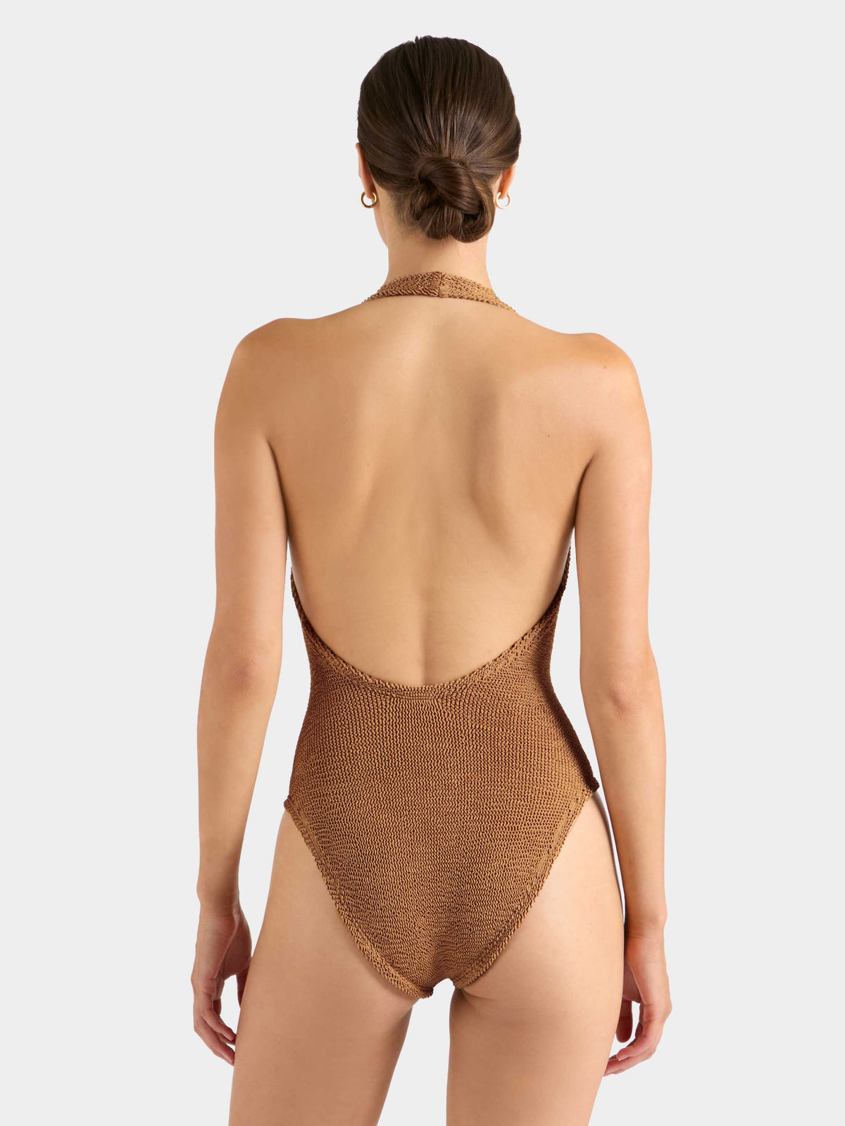 Sandy T Bar Swim - Metallic Cocoa