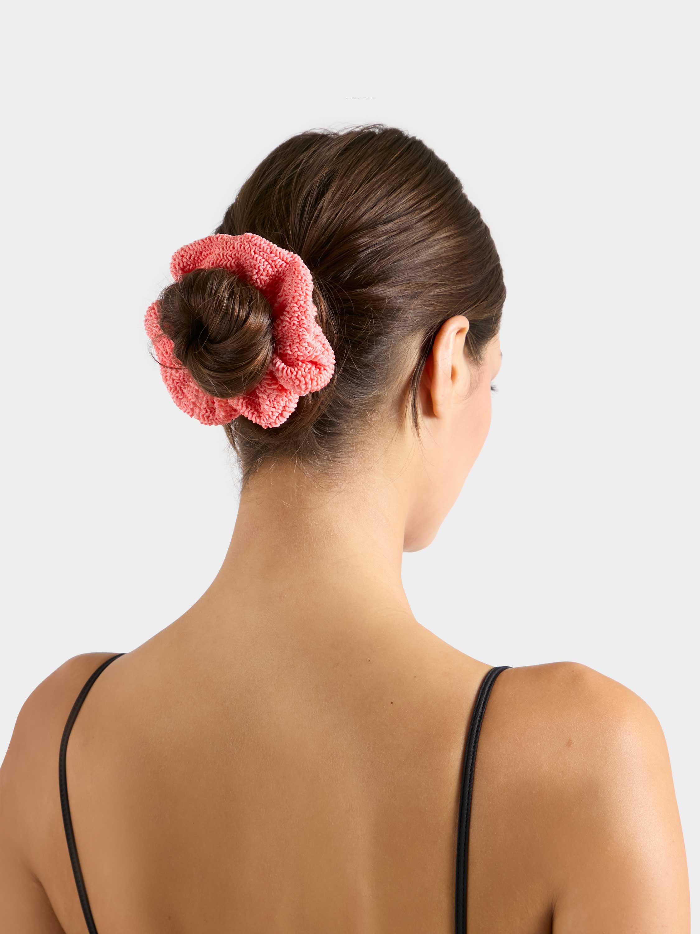 Scrunchie - Metallic Coral