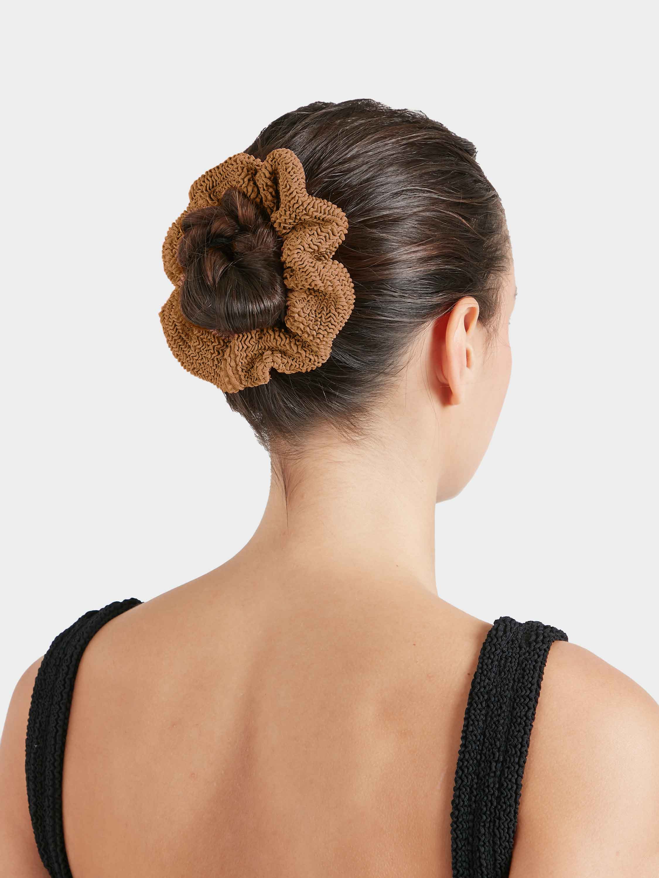Scrunchie - Metallic Cocoa