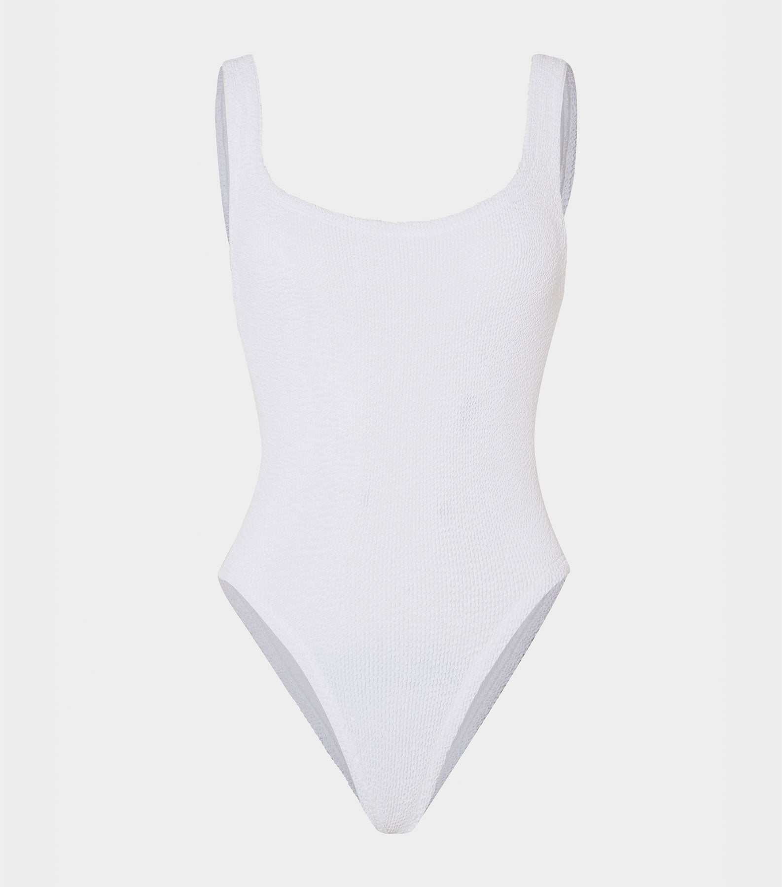 Square Neck Swim - White