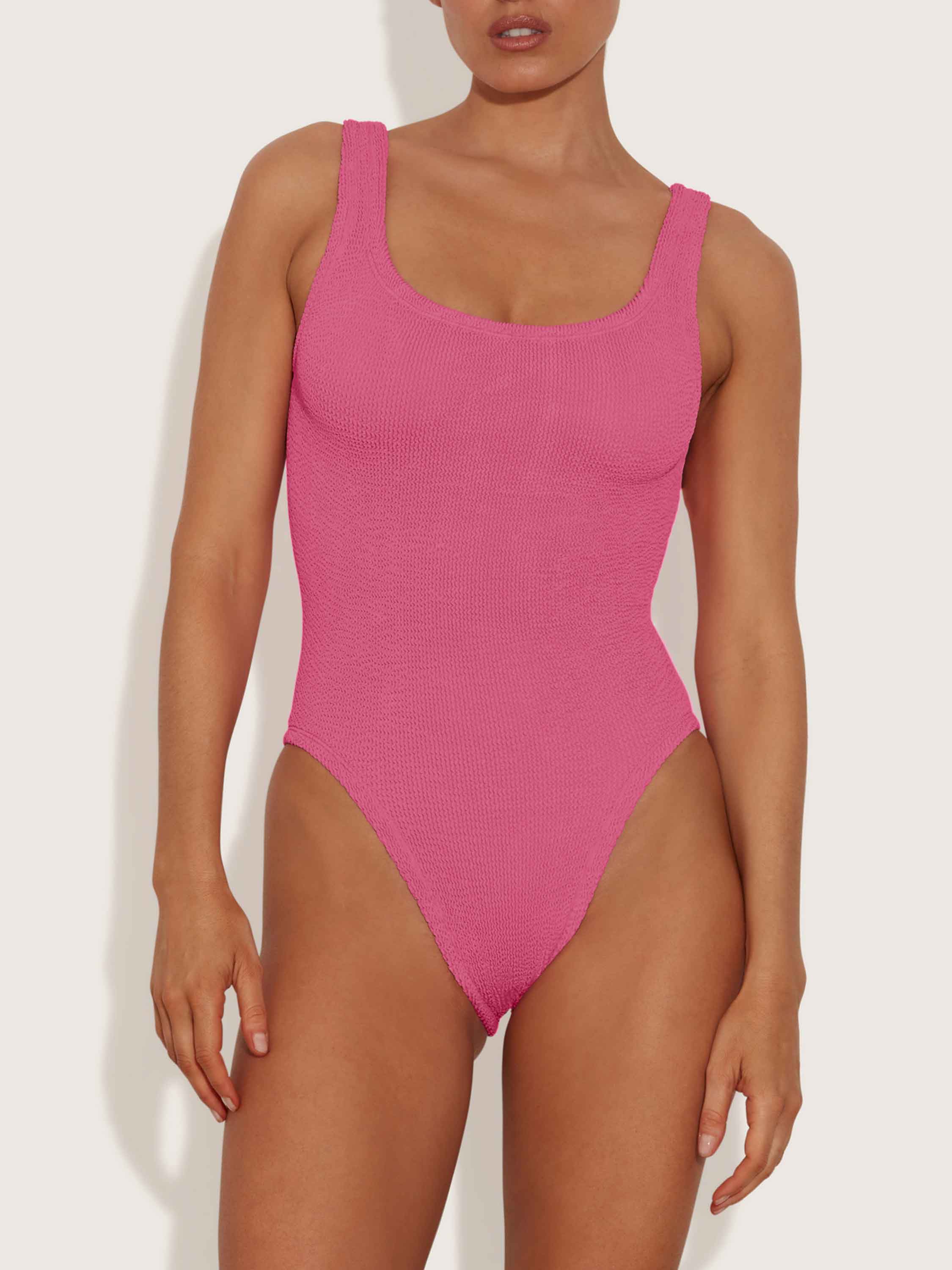 Square Neck Swim - Candy Pink