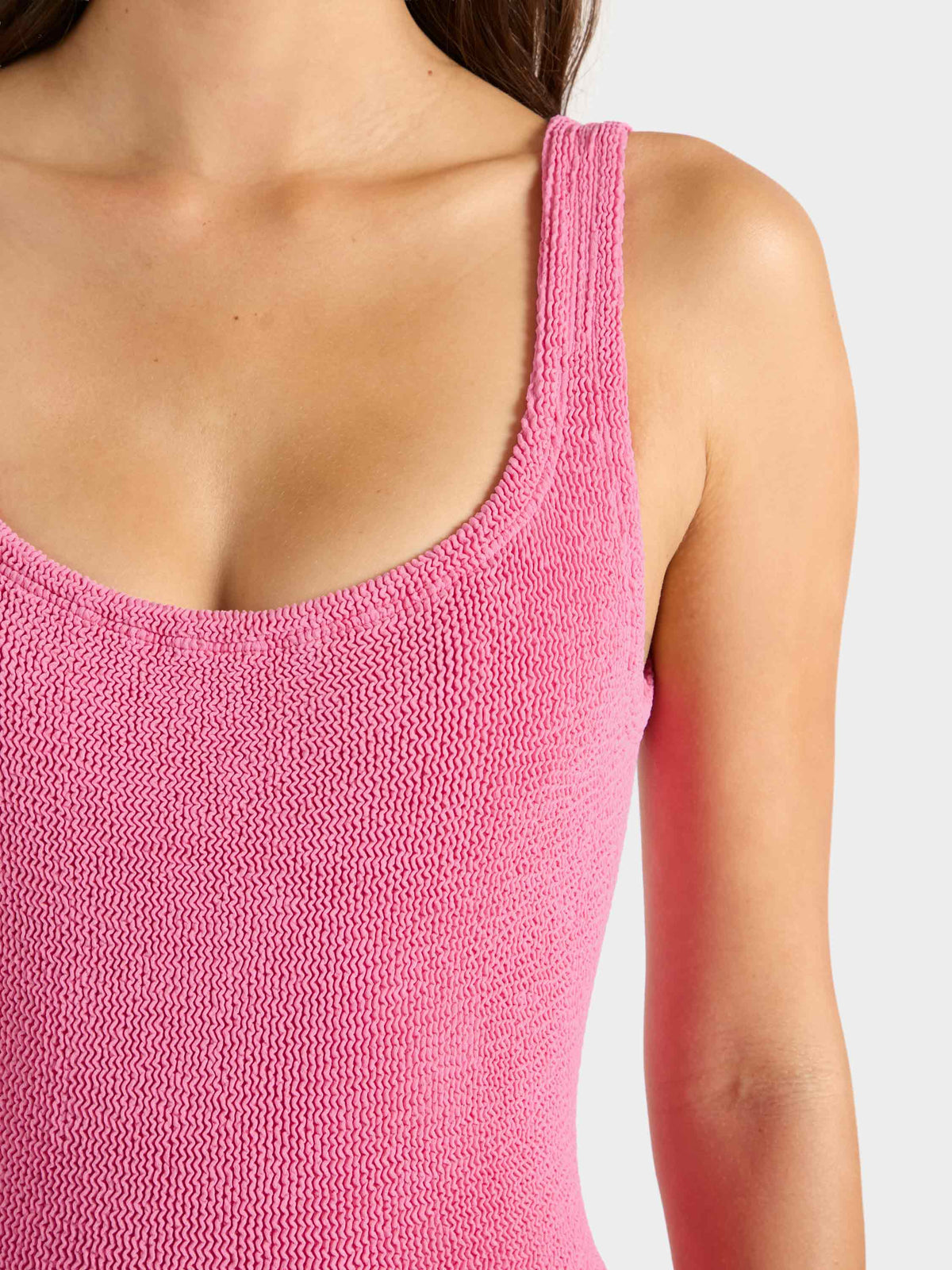 Square Neck Swim - Candy Pink