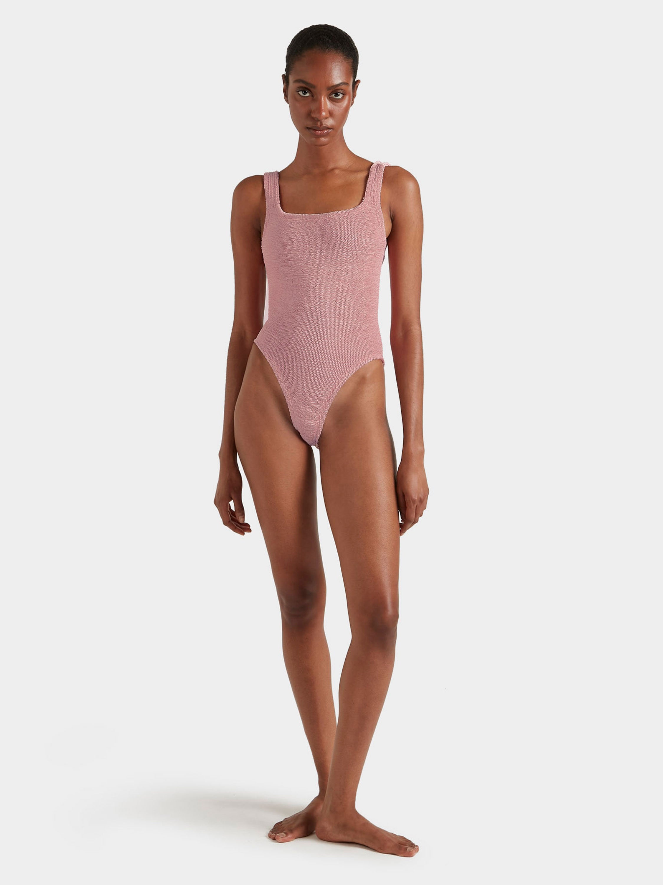 Square Neck Swim - Dusty Pink