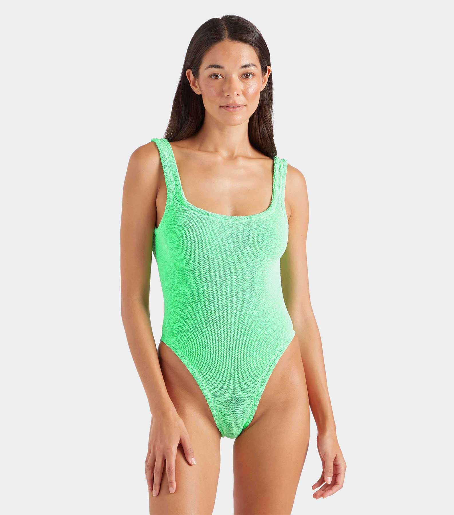 Square Neck Swim - Lime