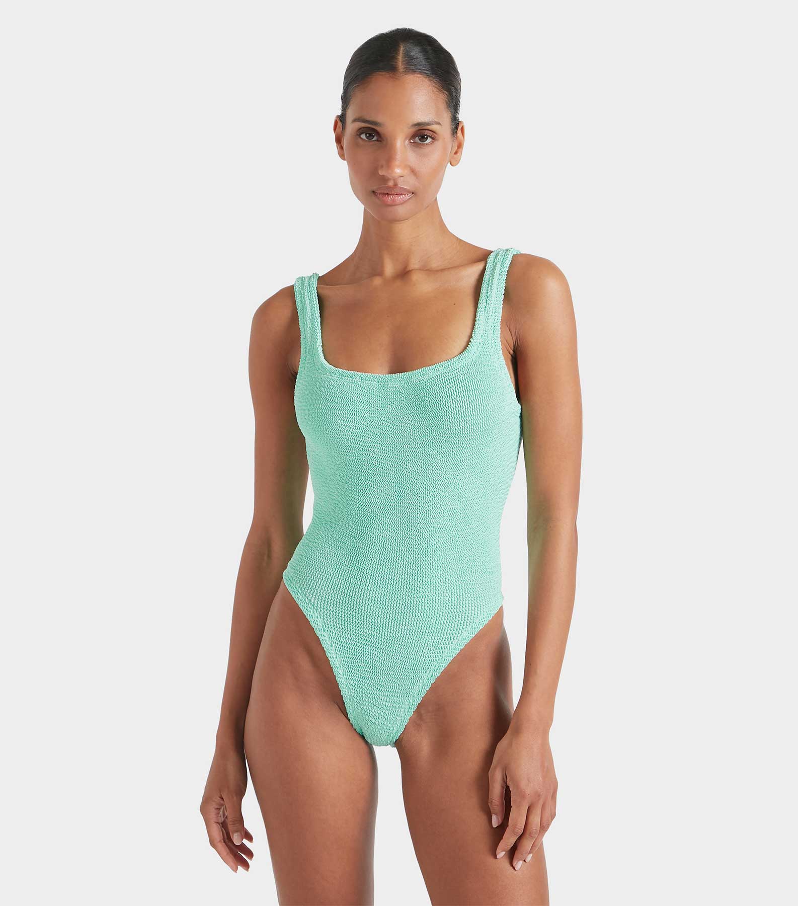 Square Neck Swim - Metallic Mint