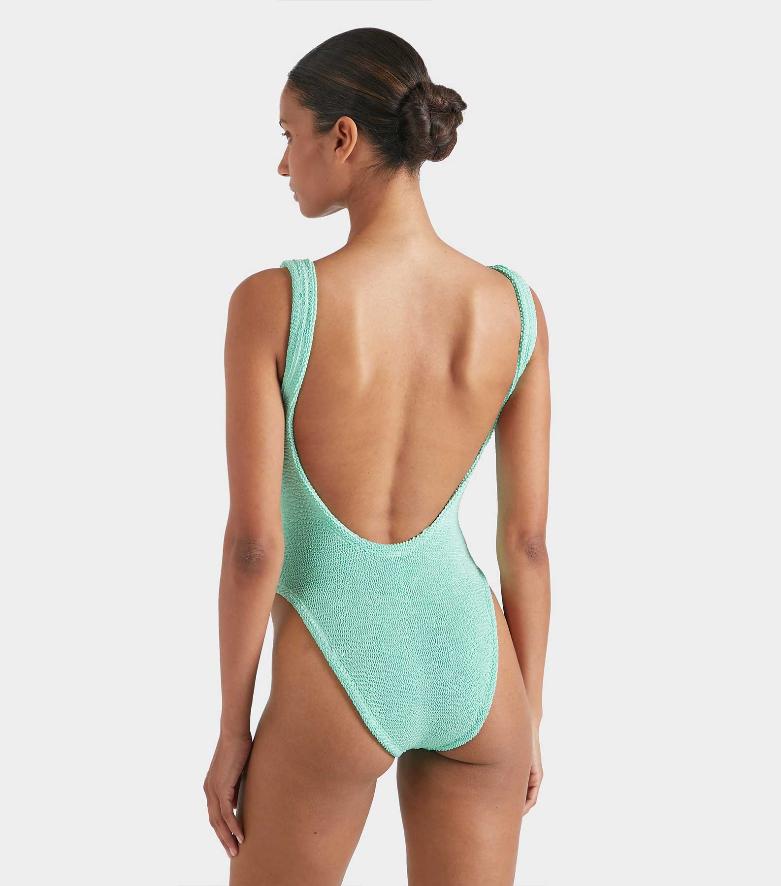 Square Neck Swim - Metallic Mint
