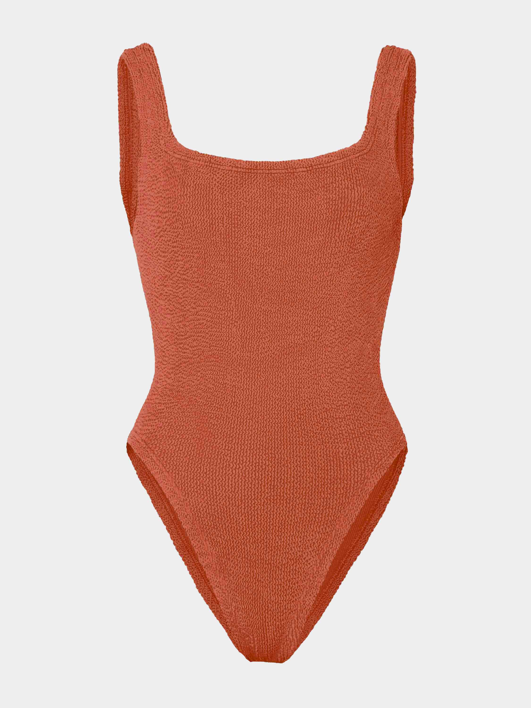 Square Neck Swim - Metallic Terracotta