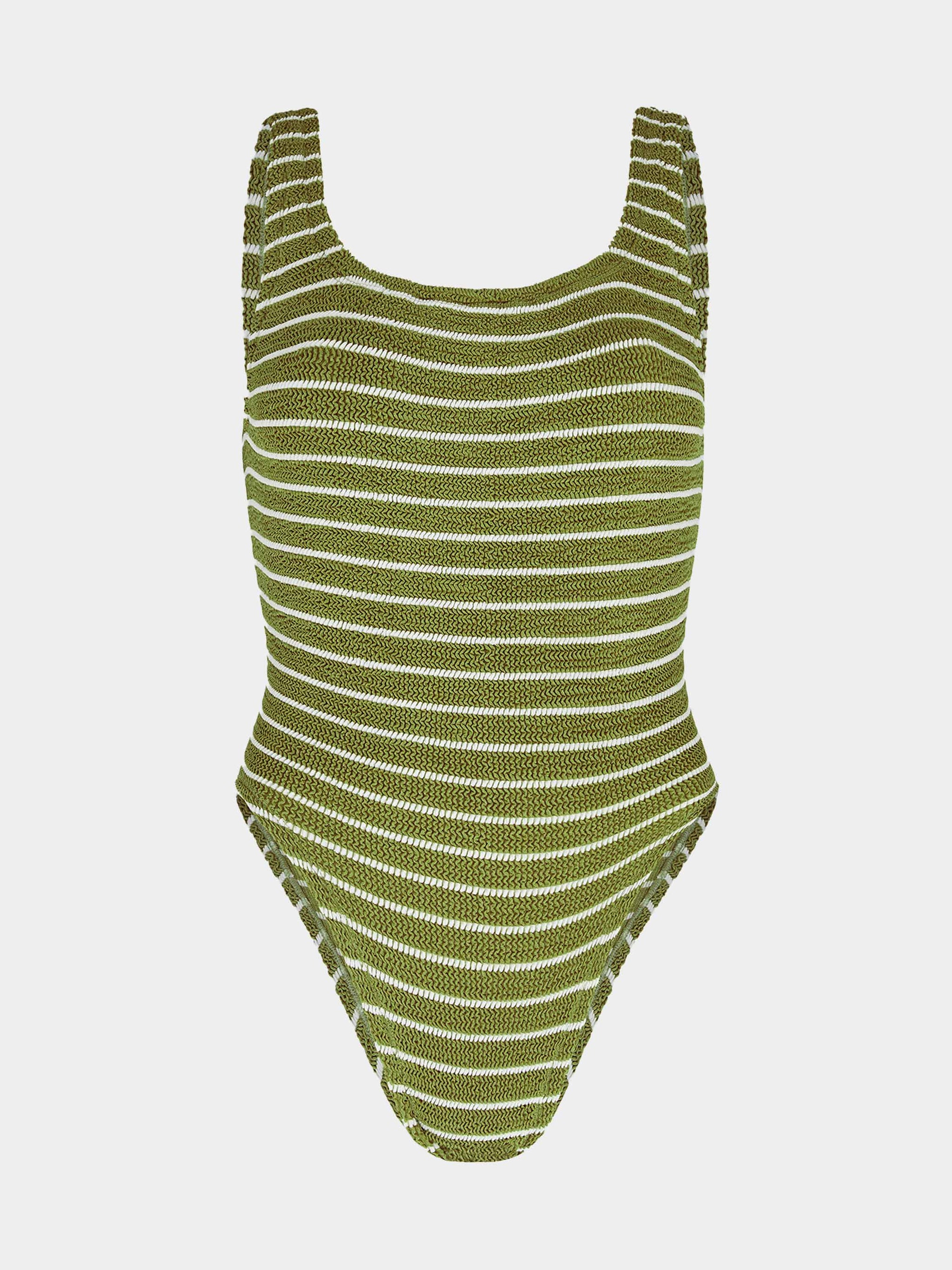 Square Neck Swim Metallic Chocolate main image 1