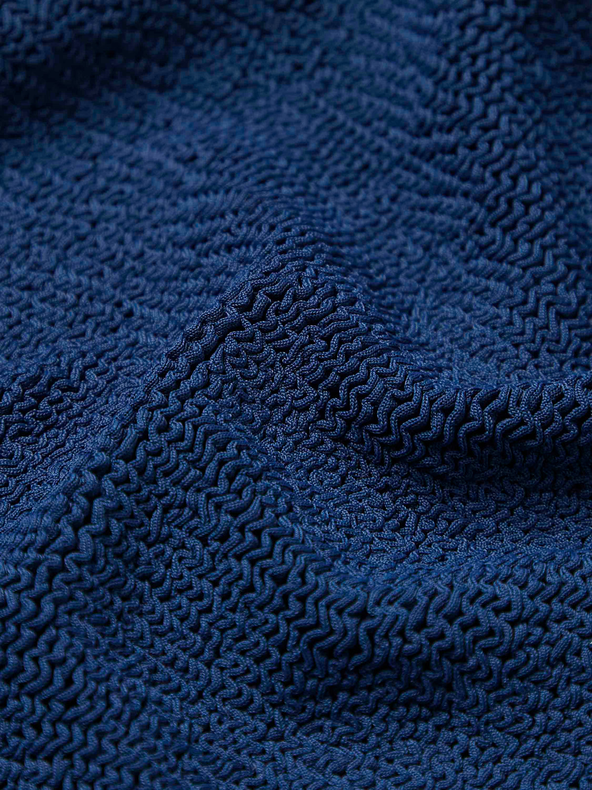 Fabric detail of Navy Scrunchie