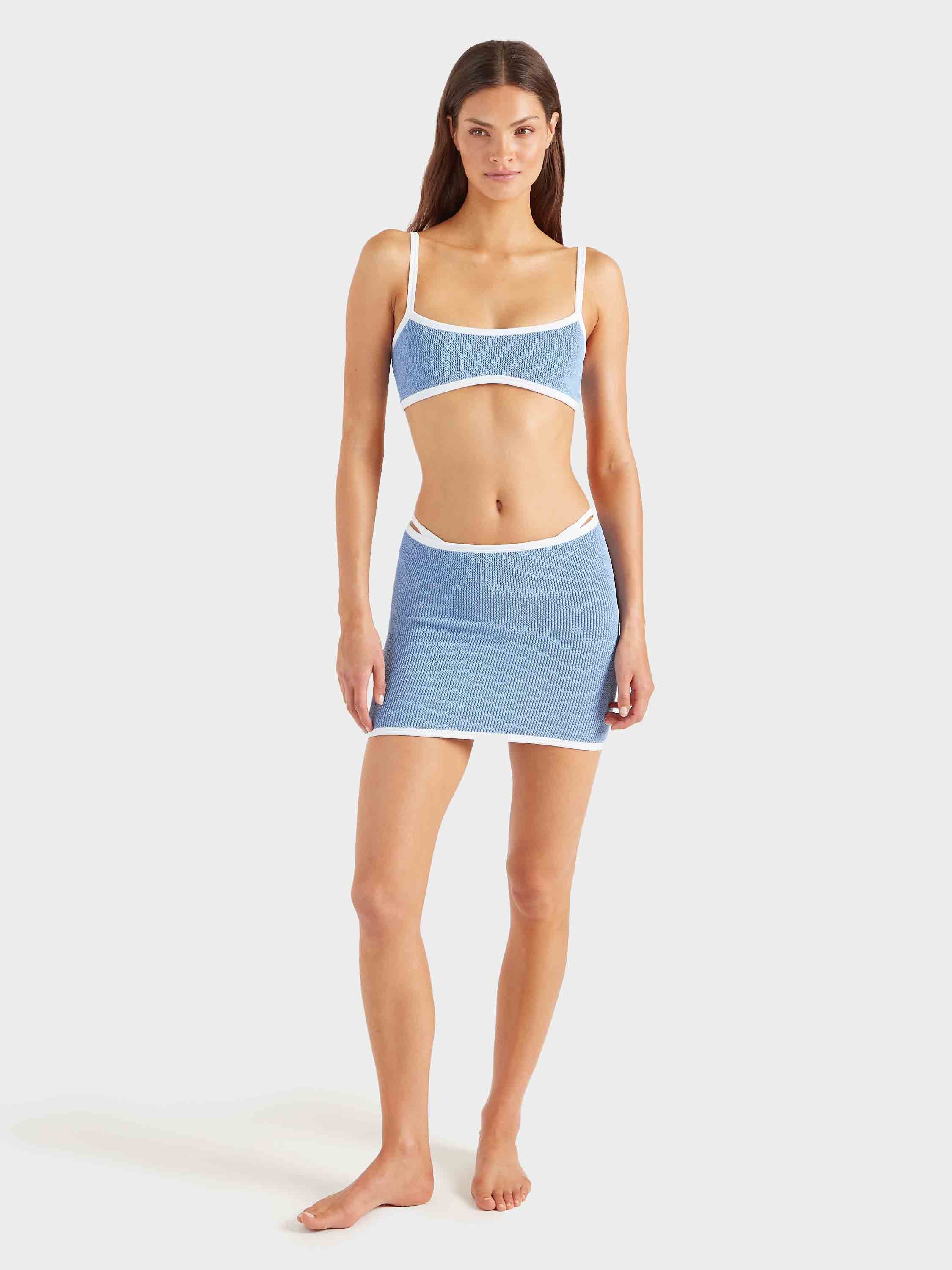 Tyler Bikini - Cornflower/White