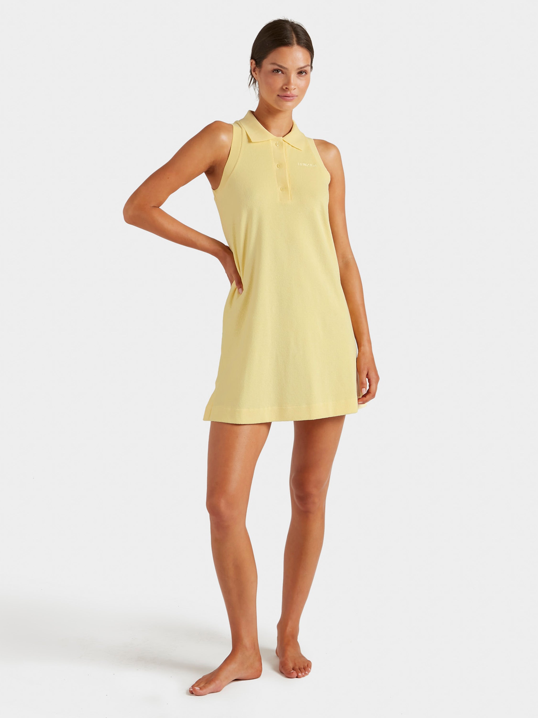 Terry Towelling Tennis Dress - Butter