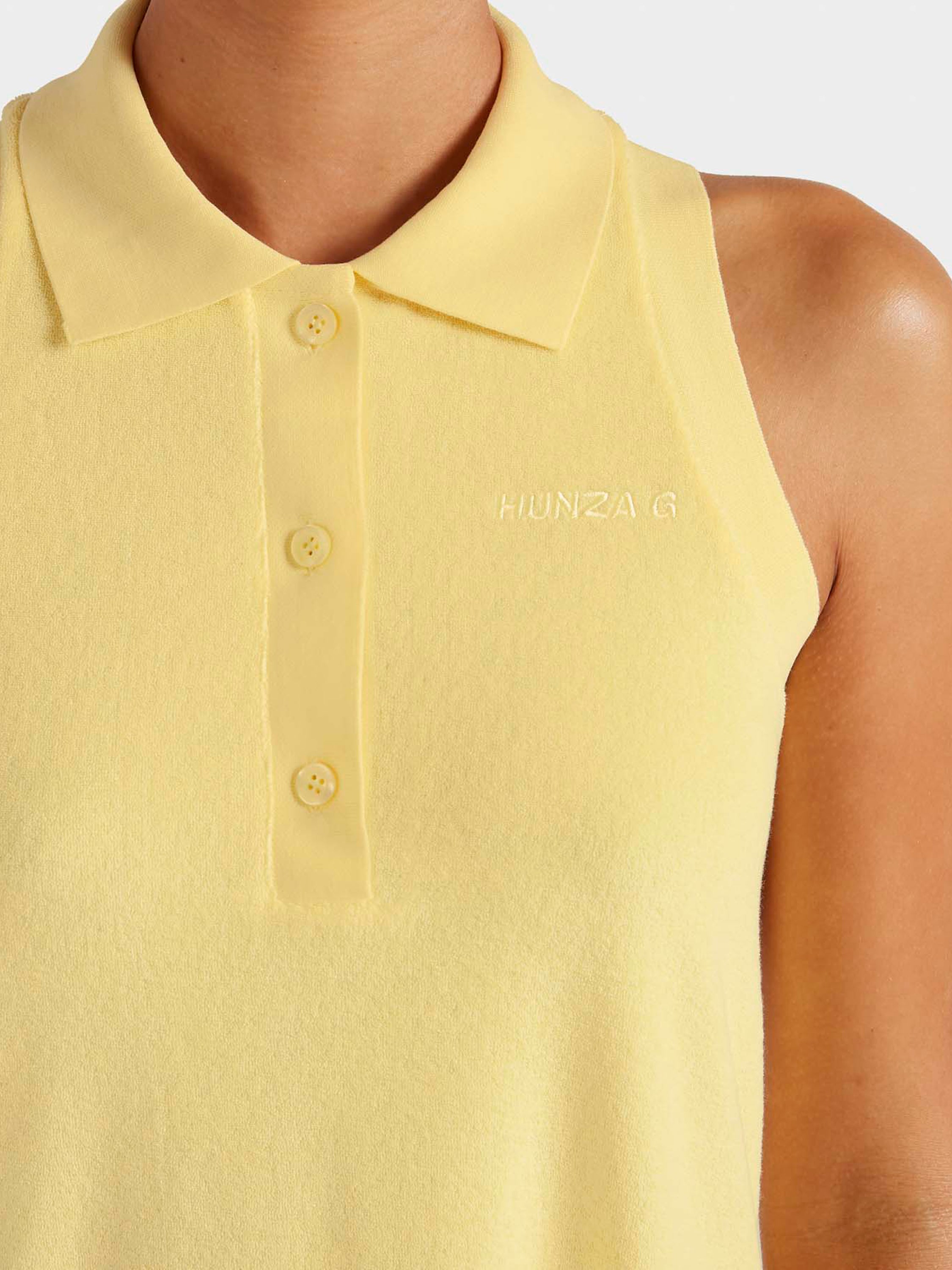 Terry Towelling Tennis Dress - Butter