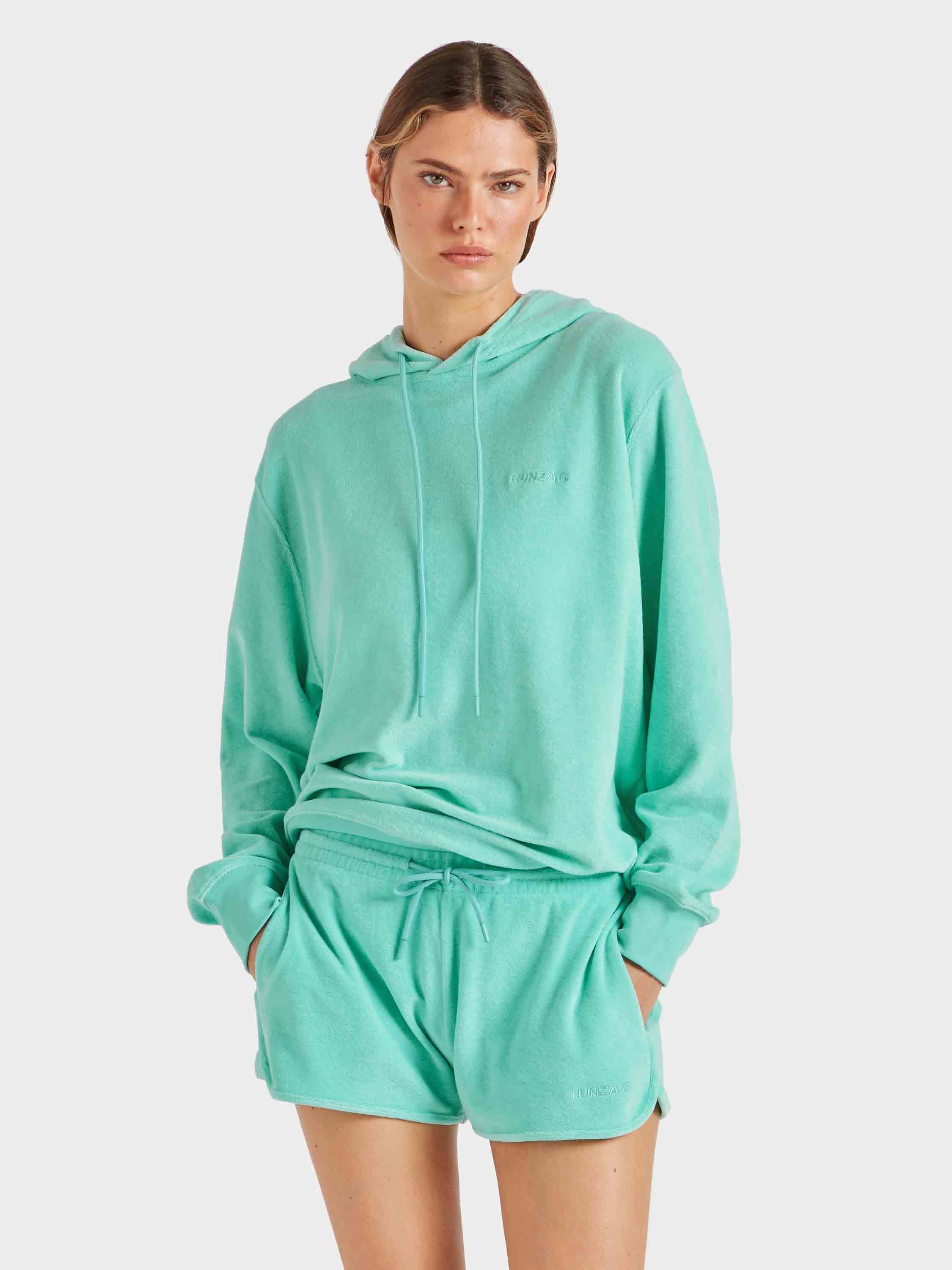 Terry Towelling Hoodie - Mint