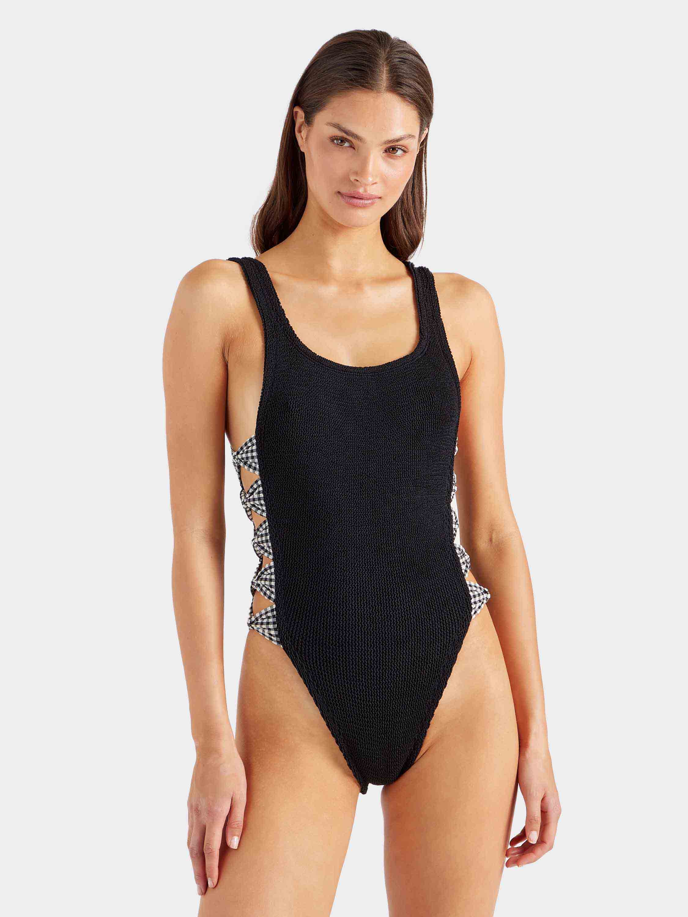 Tiffany Swim - Black Gingham