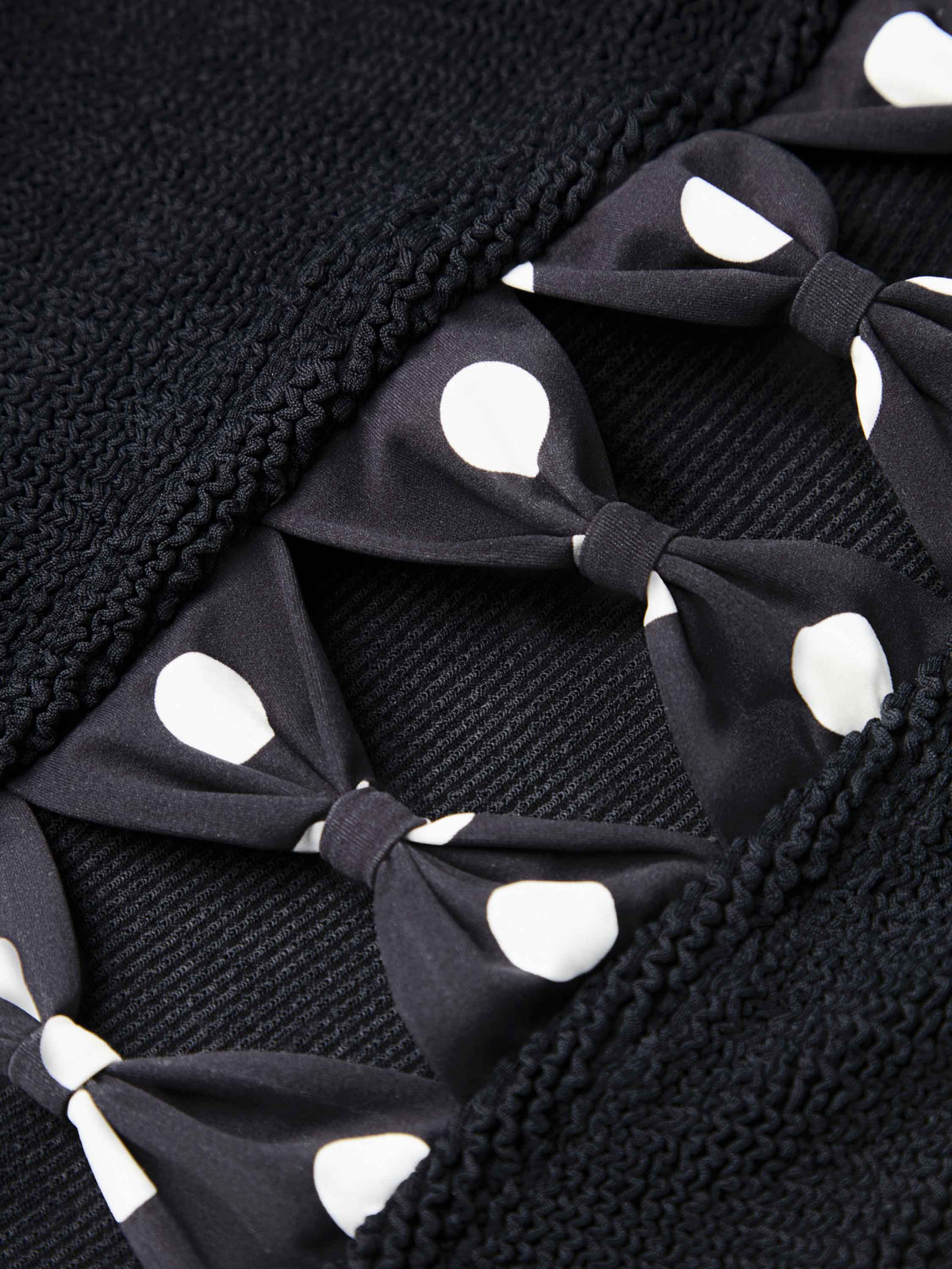 Tiffany Swim - Black/Black polka-dot