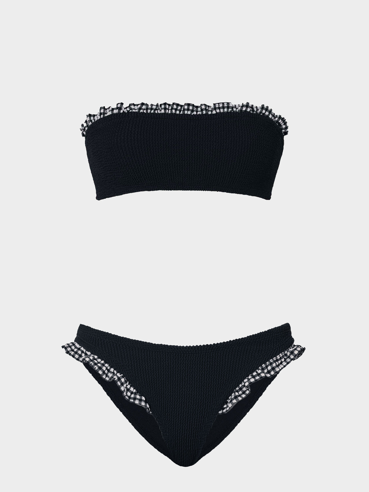 Trudy Bikini - Black Gingham