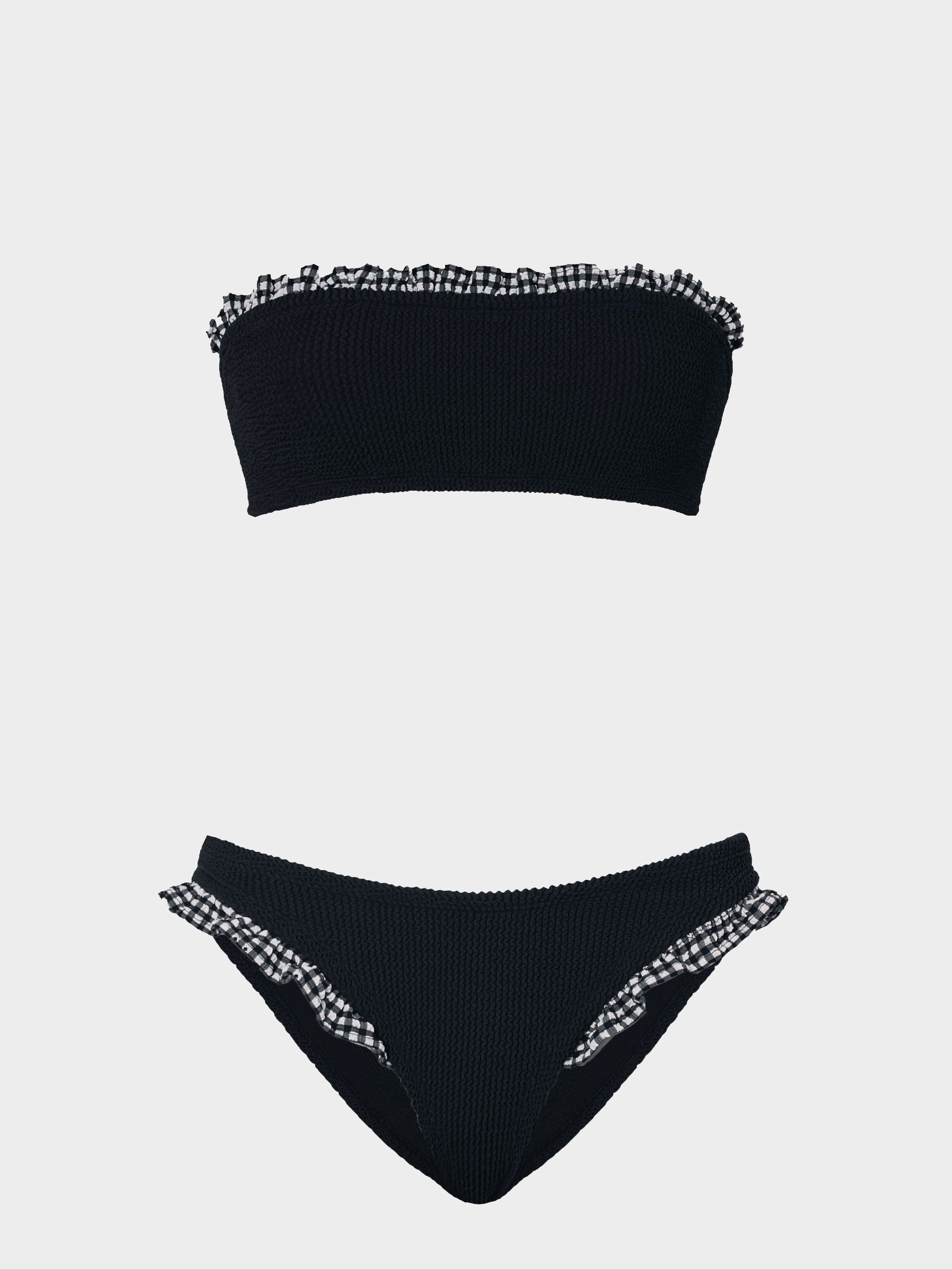 Trudy Bikini - Black Gingham