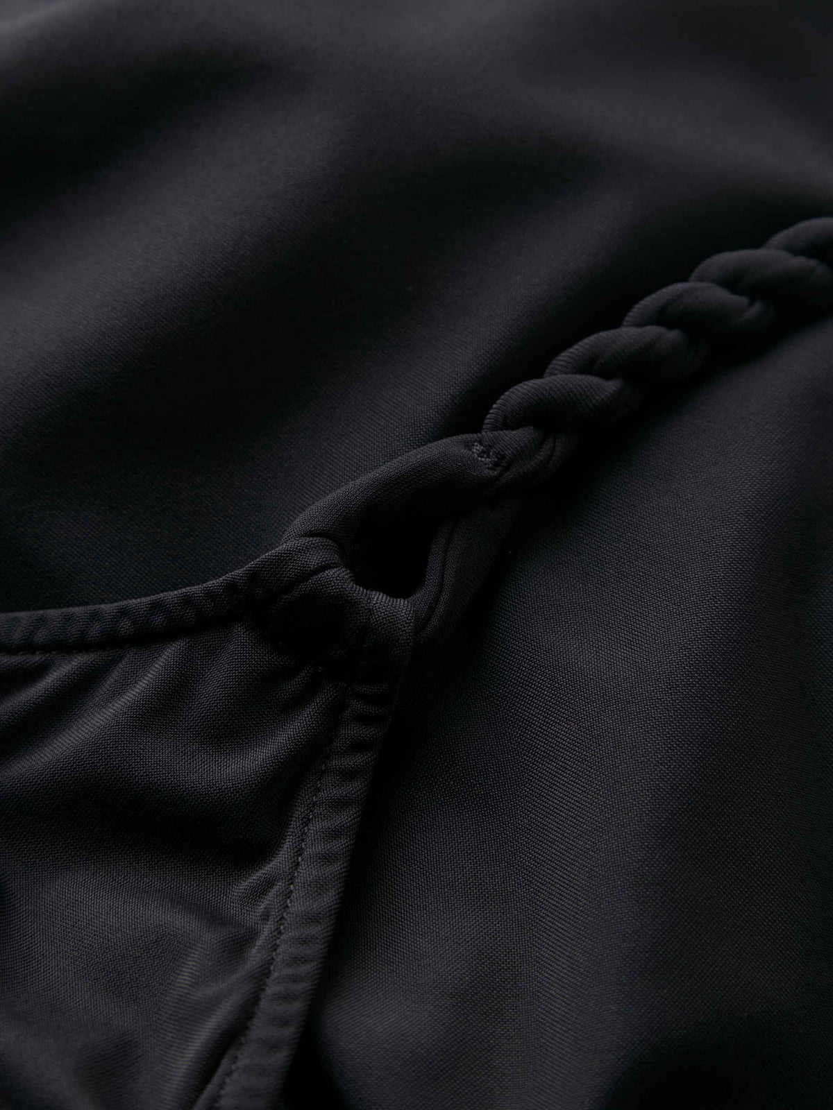 Twisty Strap Mini Dress - Black