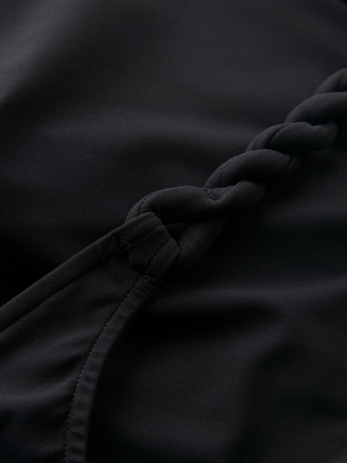 Twisty Strap Long Dress - Black