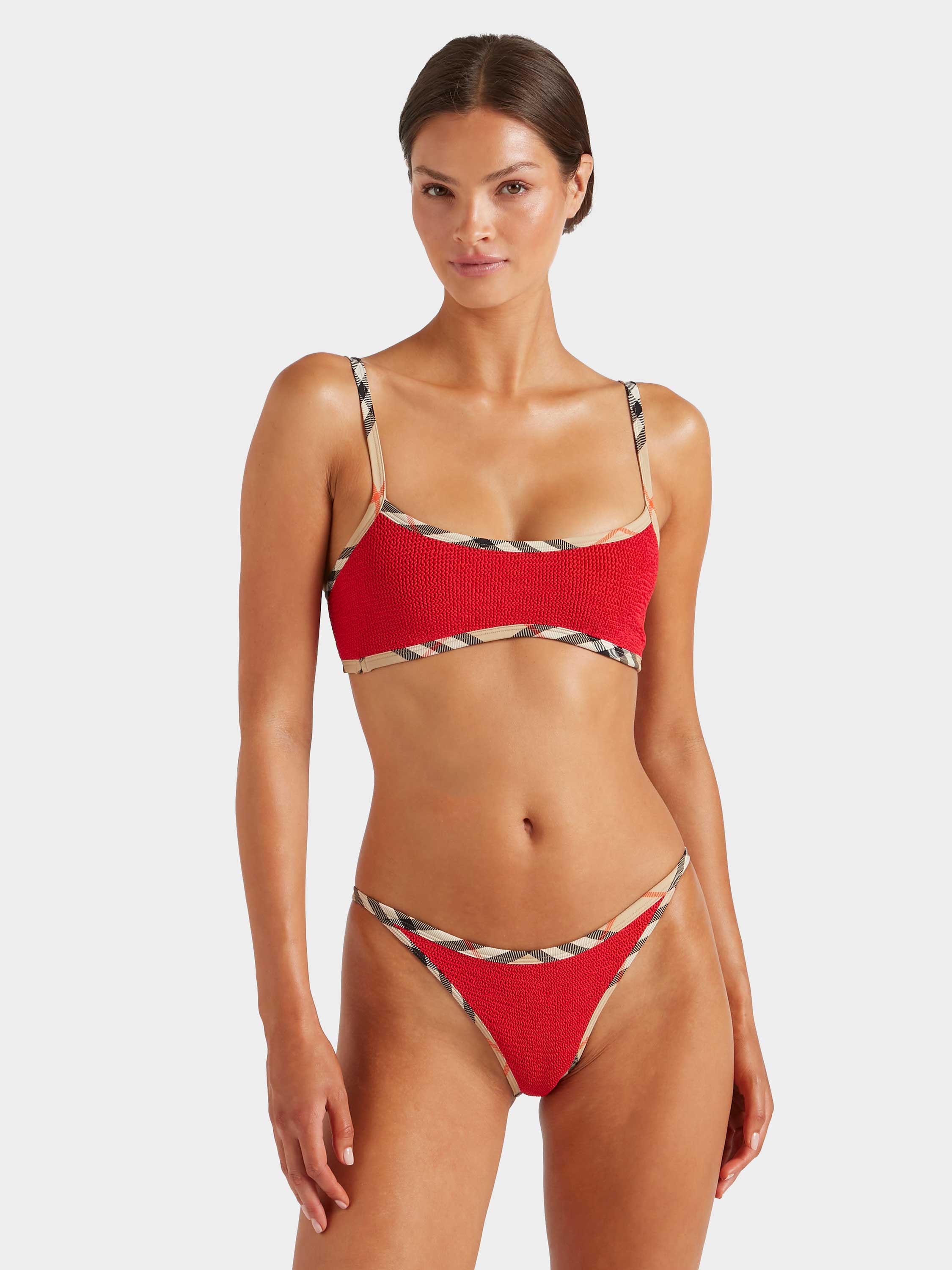 Burberry x Hunza G Tyler Bikini - Red/Check
