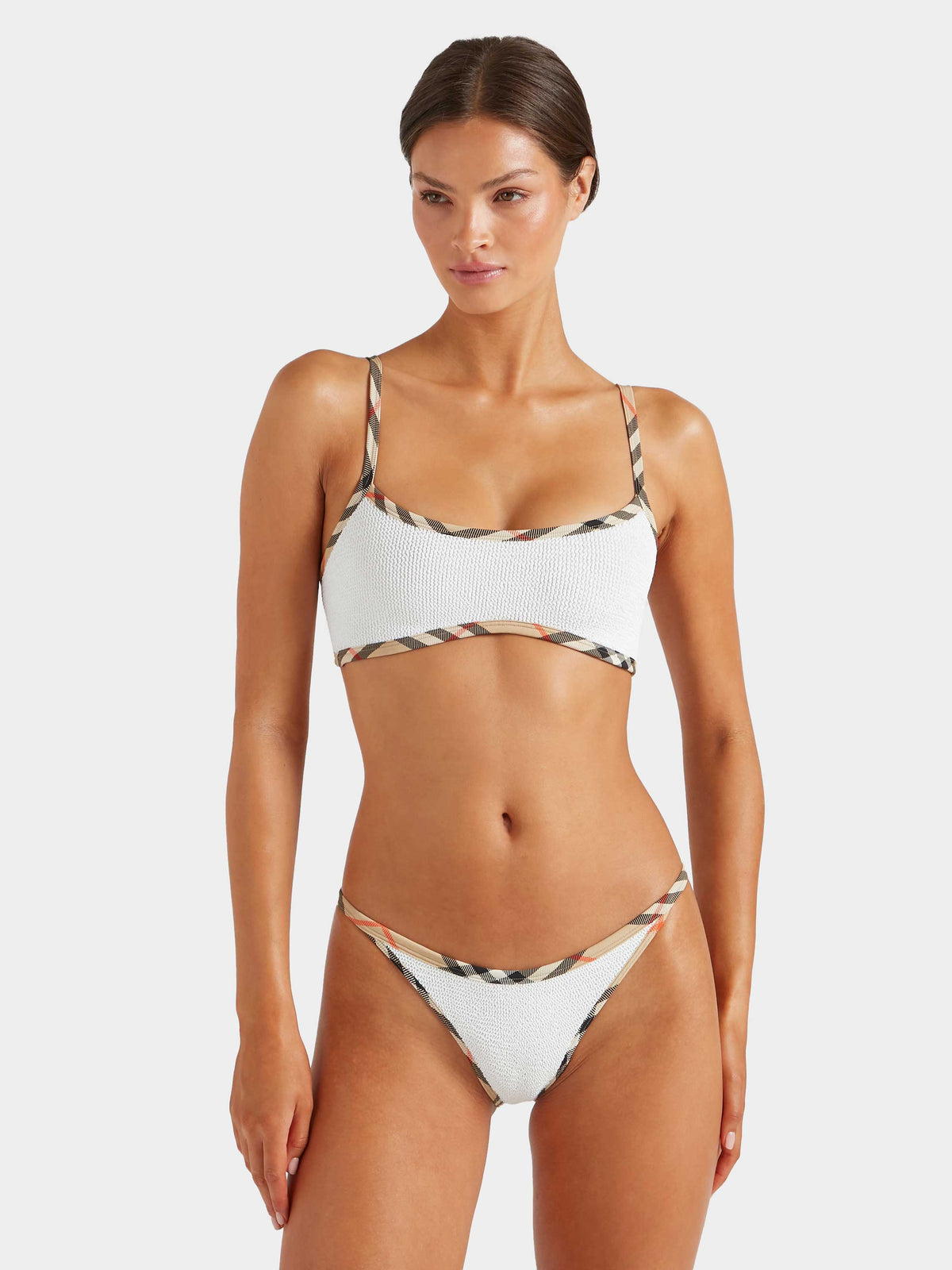 Hunza G Burberry x Hunza G Tyler Bikini - White/Check