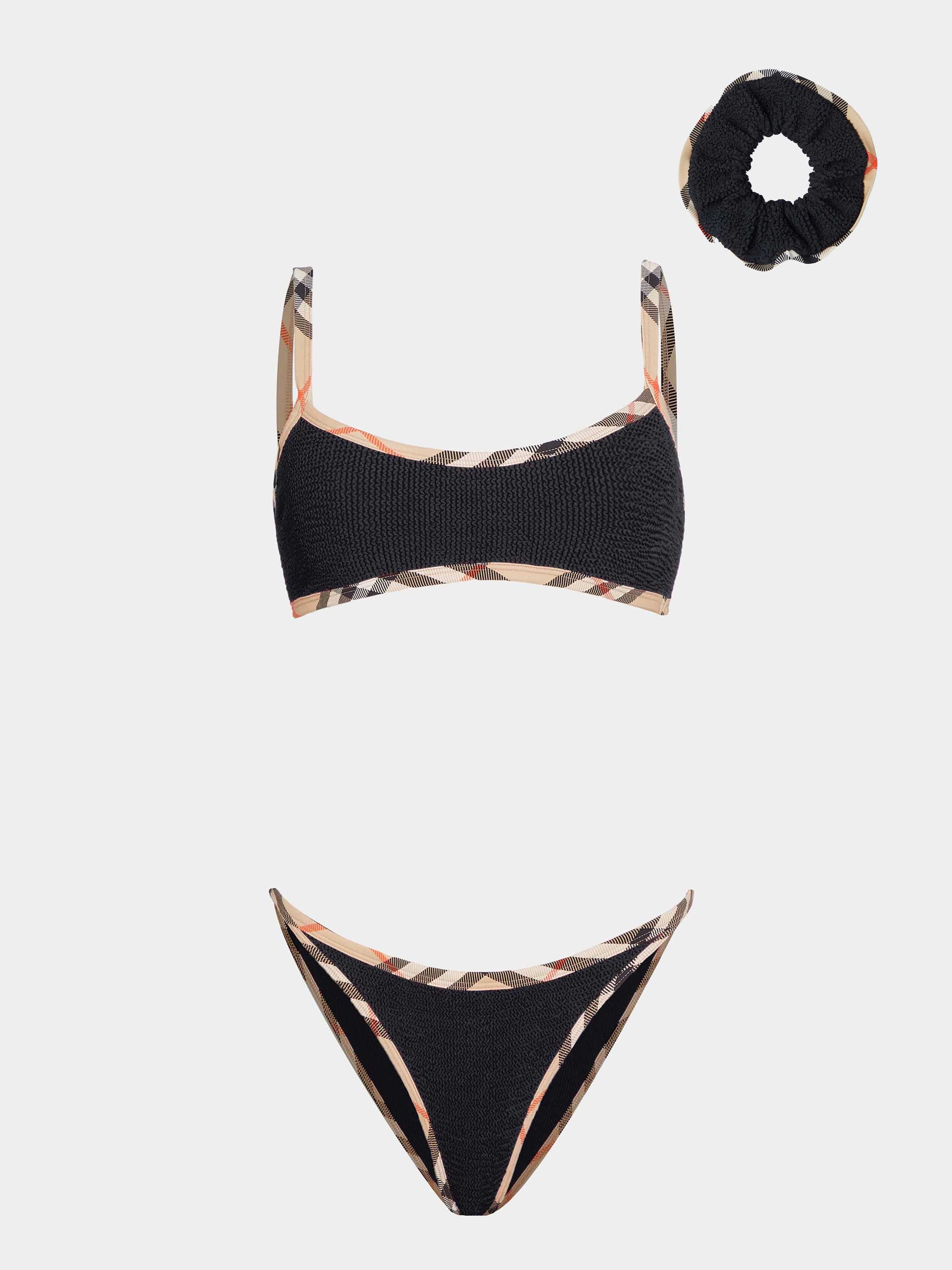 Burberry x Hunza G Tyler Bikini - Black/Check