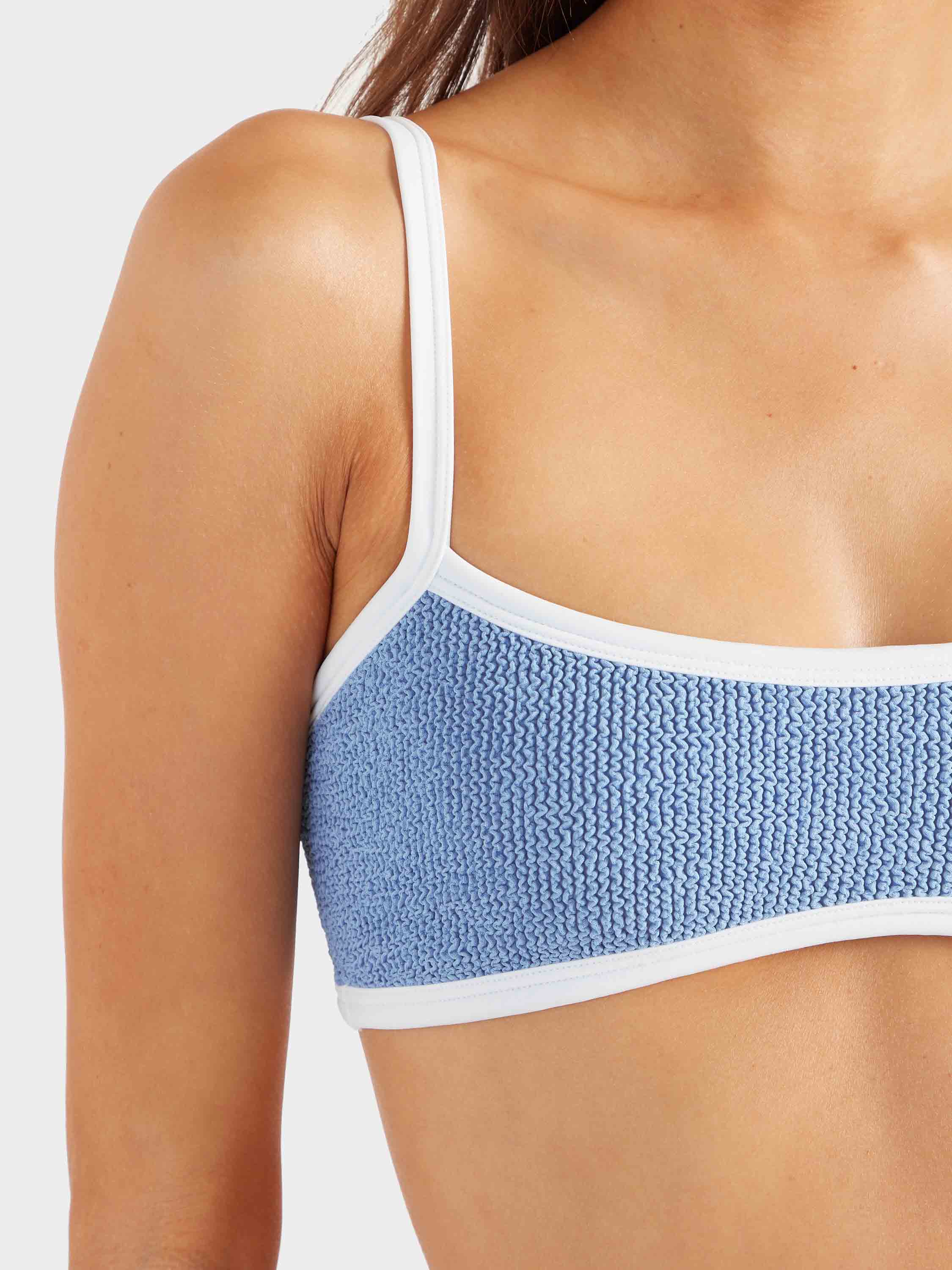 Tyler Bikini - Cornflower/White