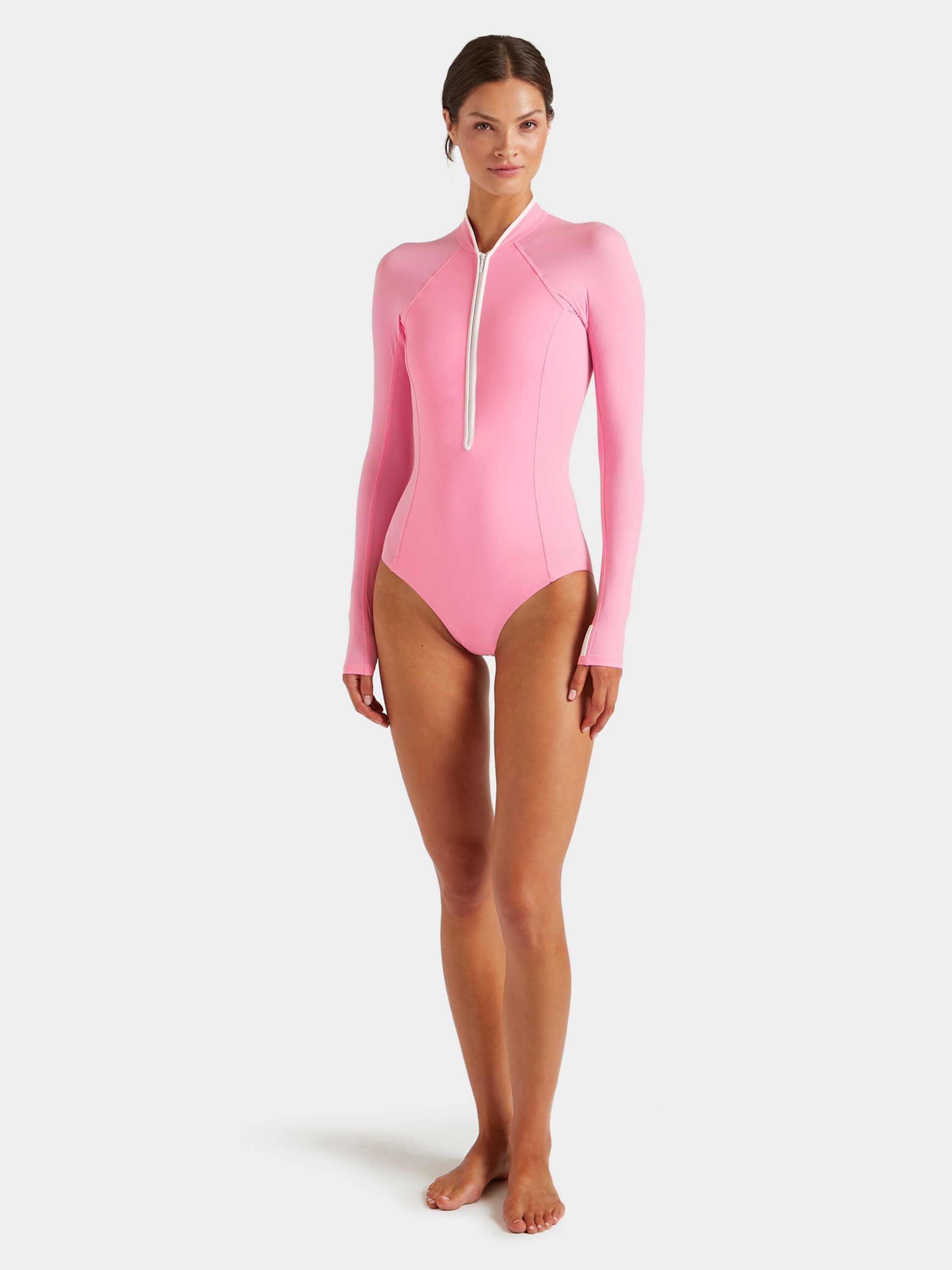 Tyra UPF 50+ Swim - Bubblegum/White