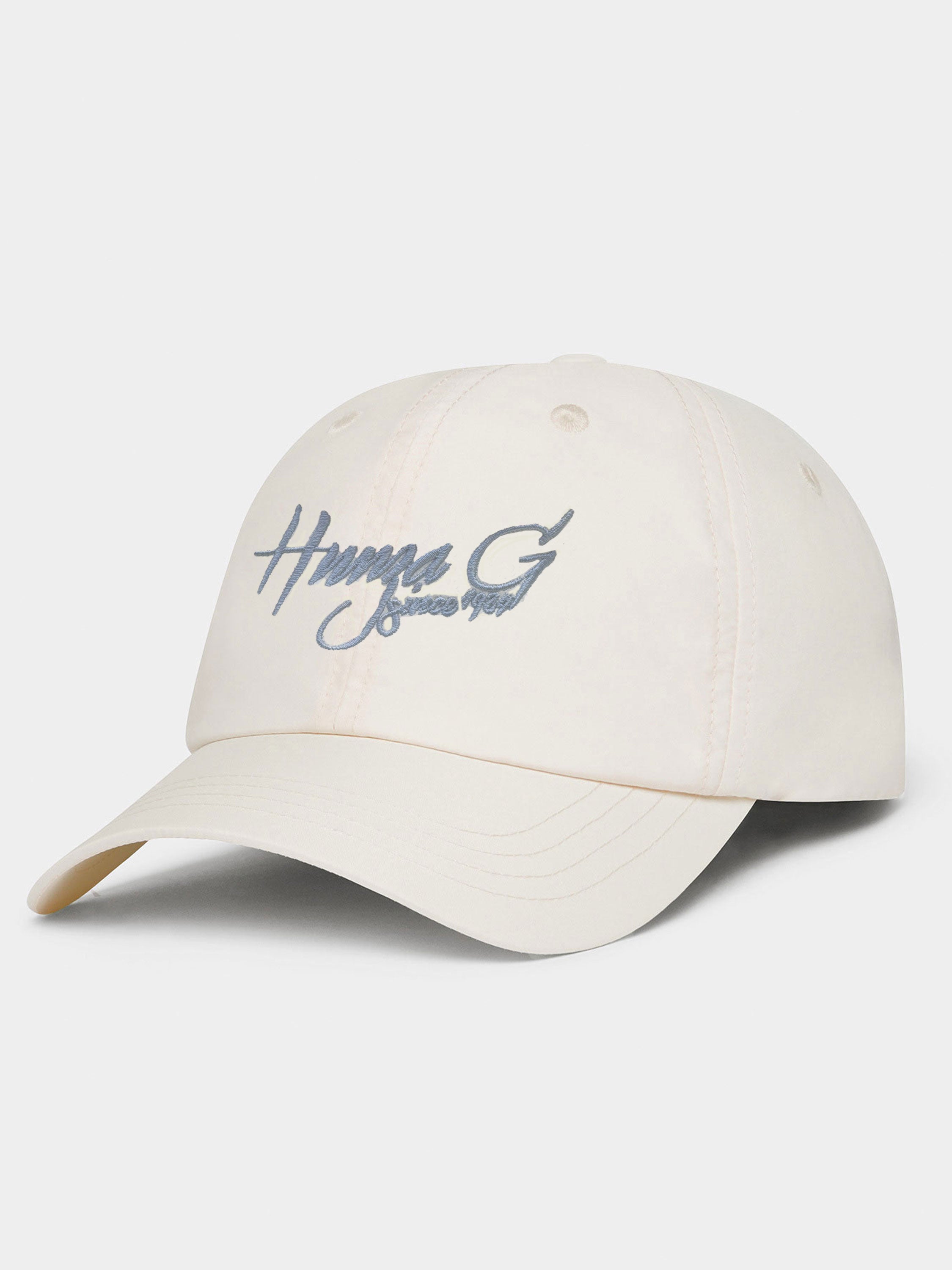 Hunza G Logo Cap - Off-White/Cornflower