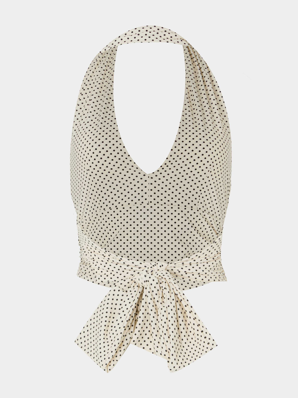 UPF Halter Top - Vanilla polka-dot