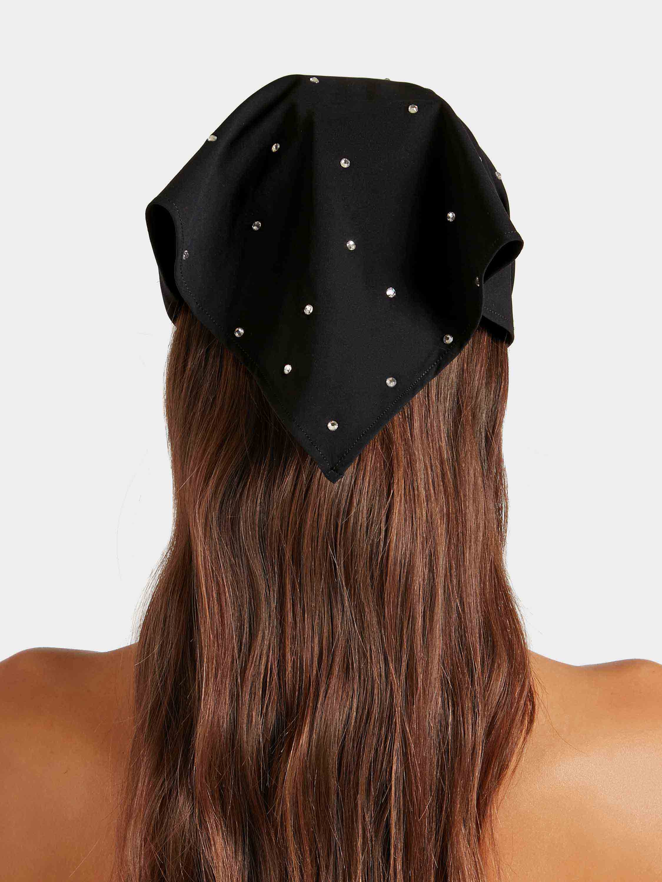 Sofia Swarovski® UV Protective Headscarf - Black