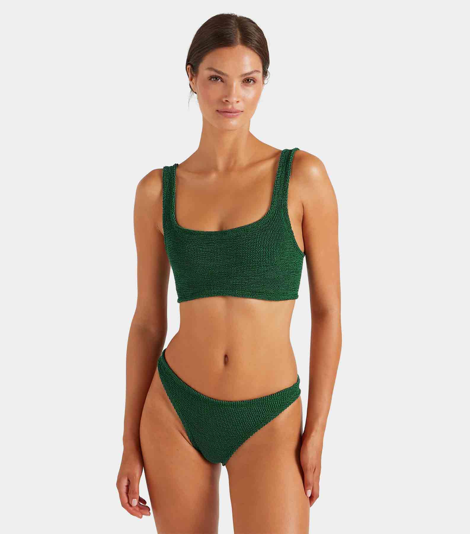 Xandra Bikini - Metallic Forest Green