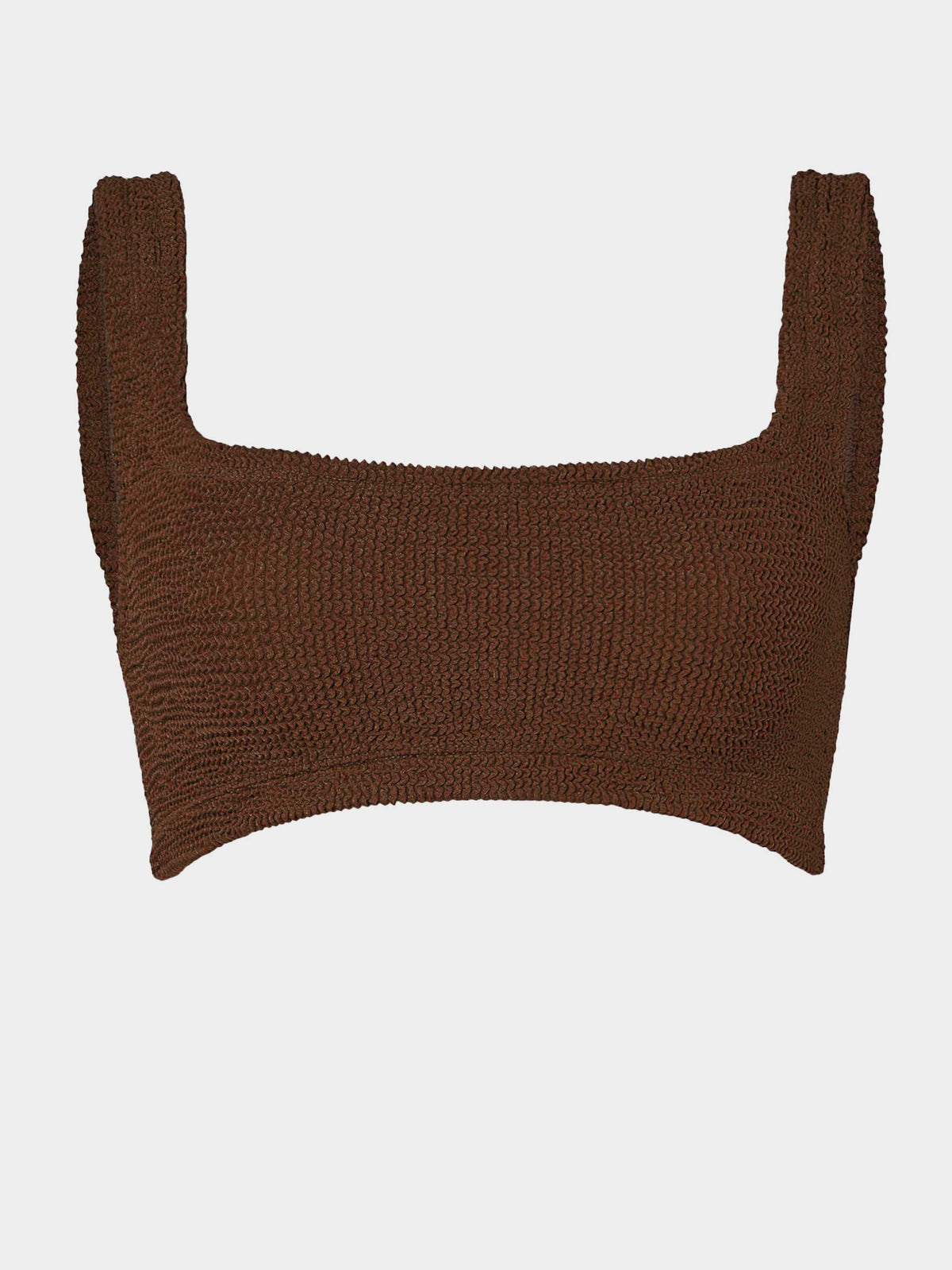 Xandra Bikini Top - Metallic Chocolate