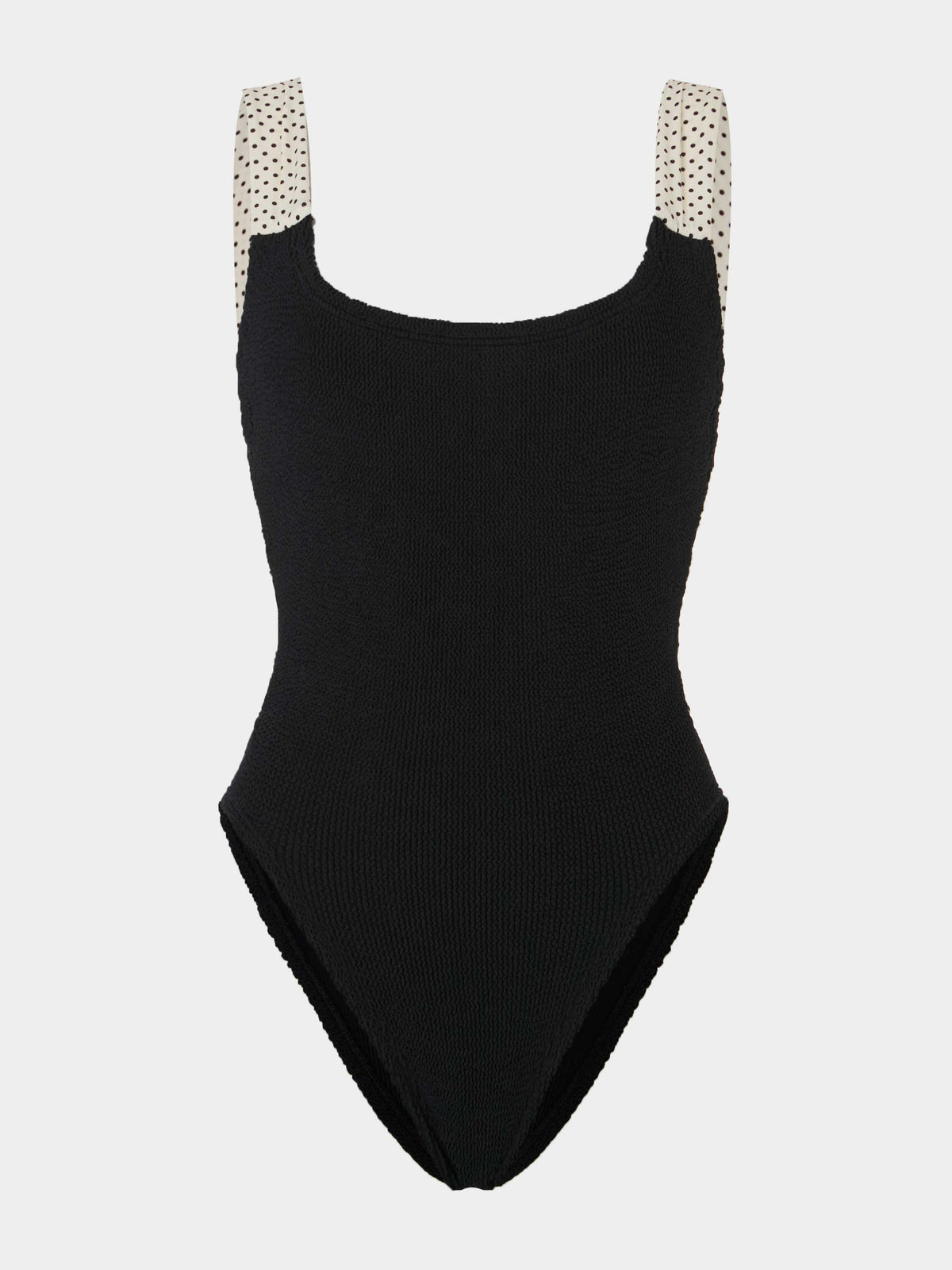 Zoe Swim - Black/Vanilla polka-dot