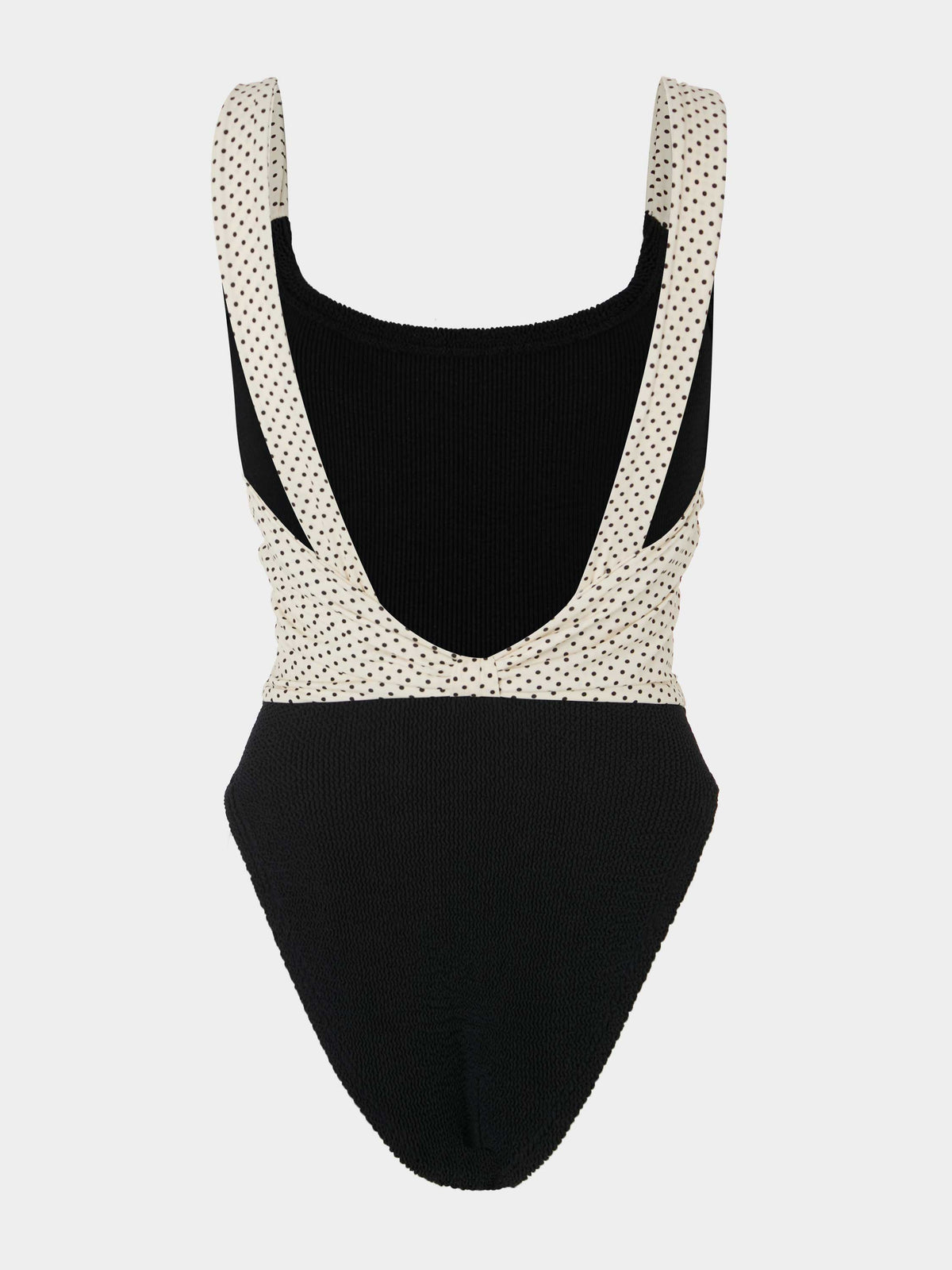 Zoe Swim - Black/Vanilla polka-dot