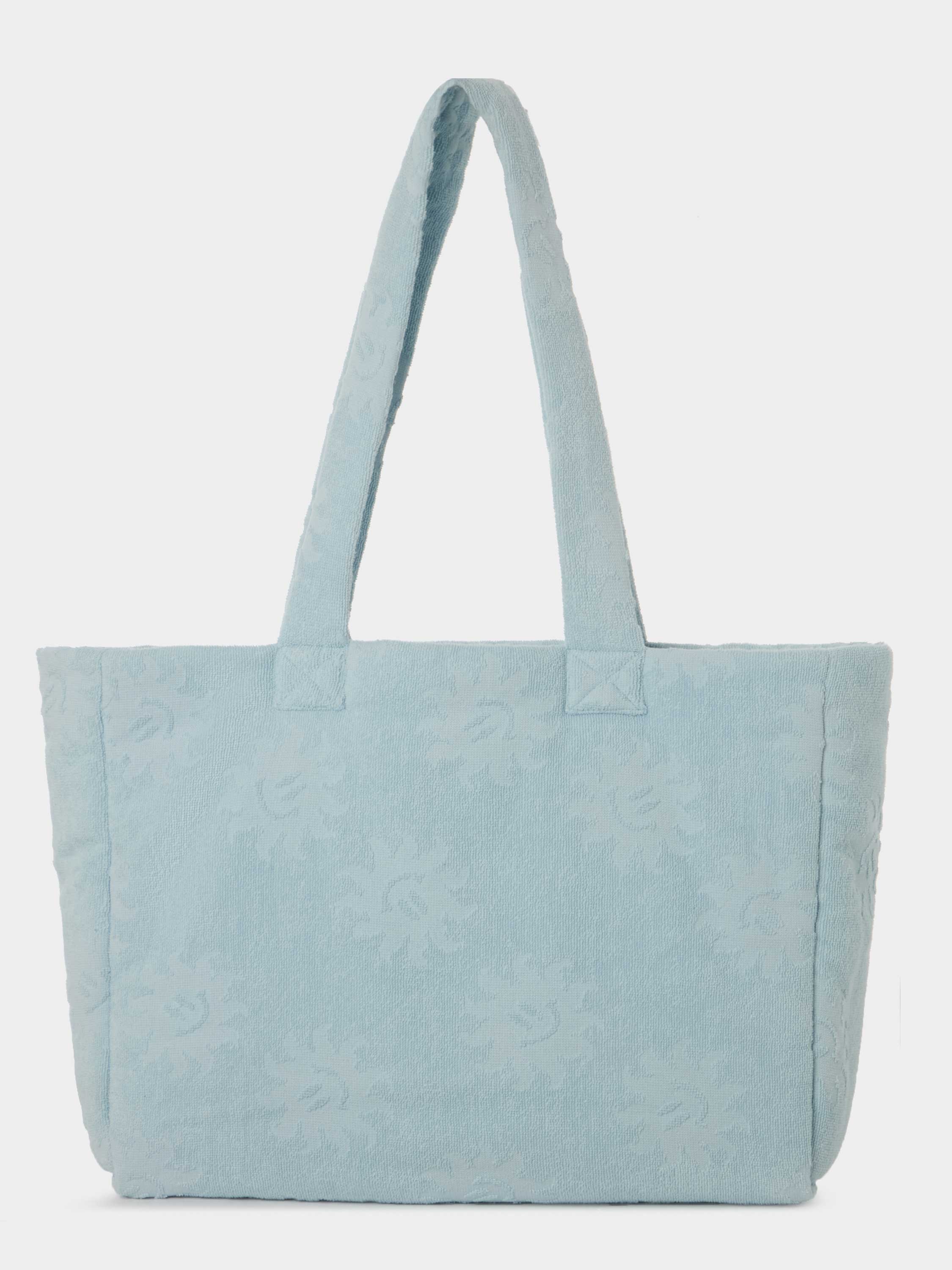 Sunny Towelling Beach Bag - Ice Blue