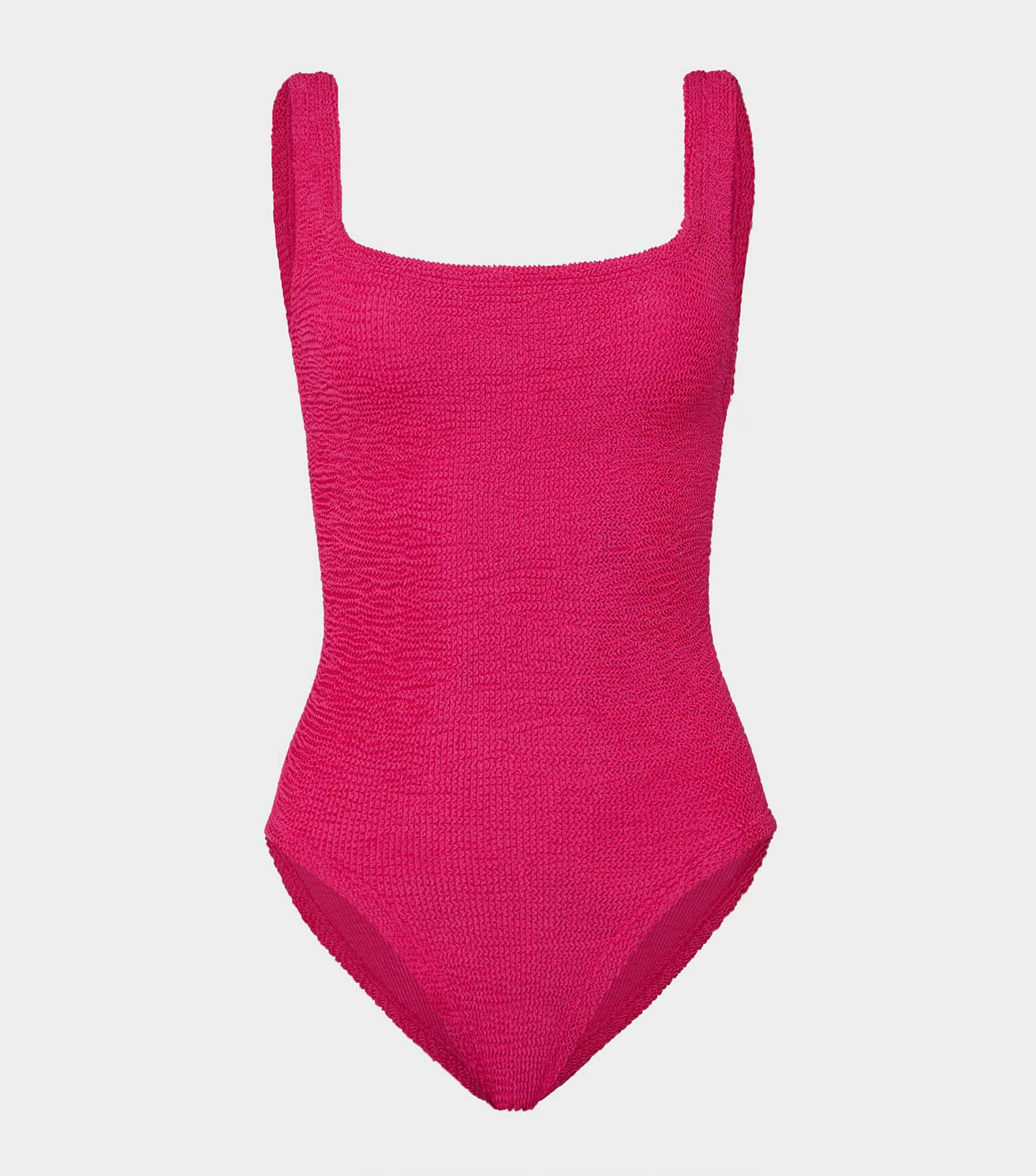 Coverage Square Neck Swim - Metallic Raspberry