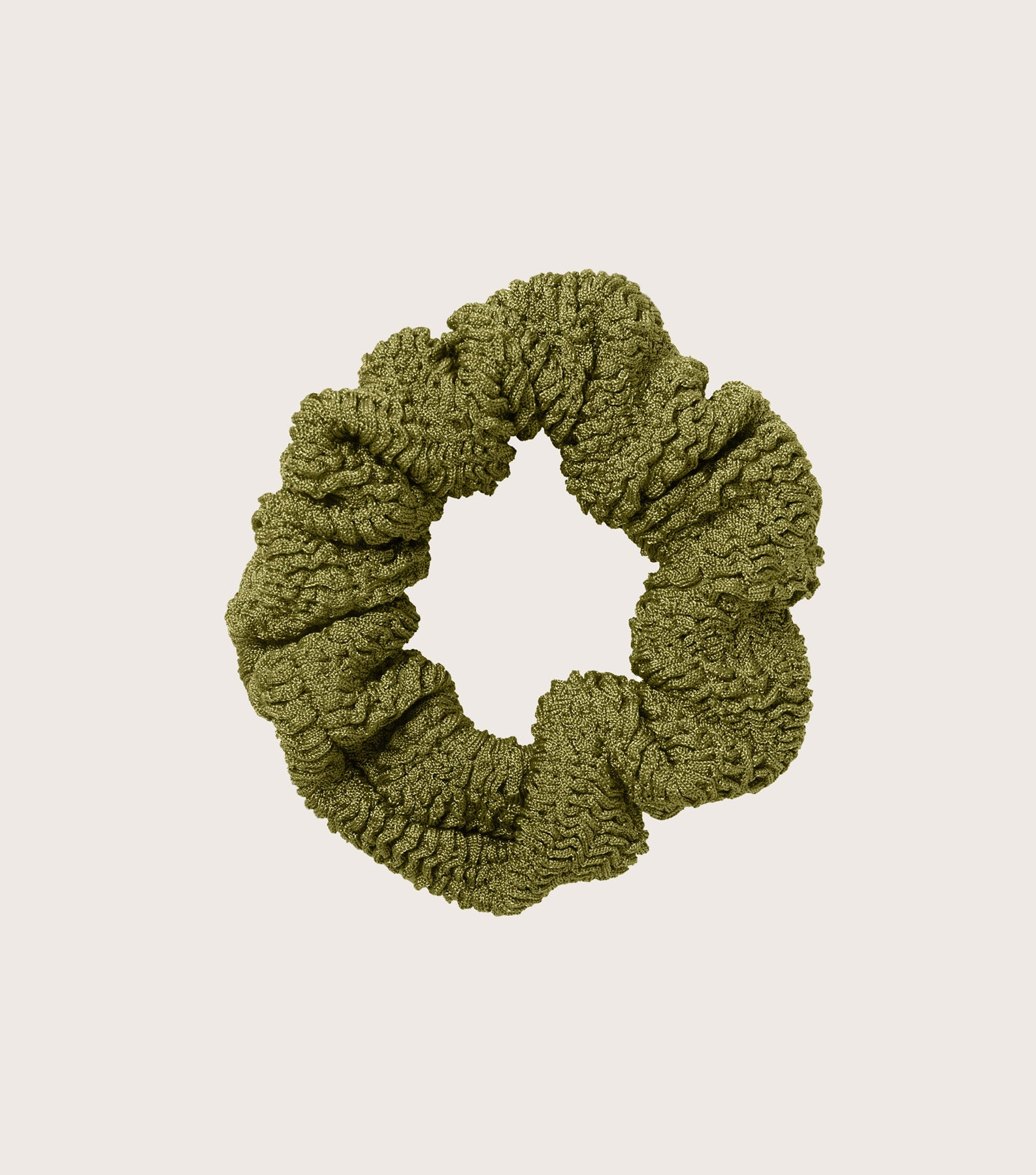 Scrunchie - Metallic Moss