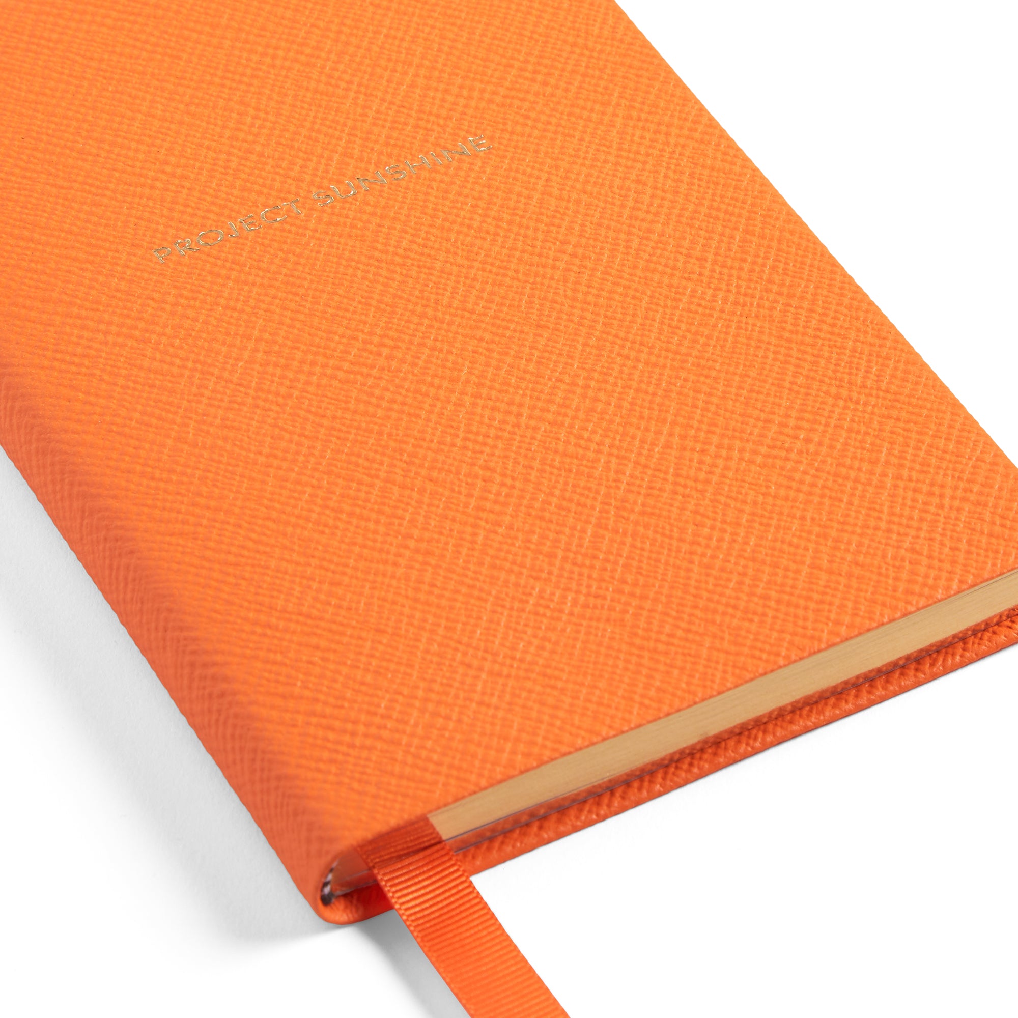 Smythson x Hunza G Chelsea Notebook - Orange