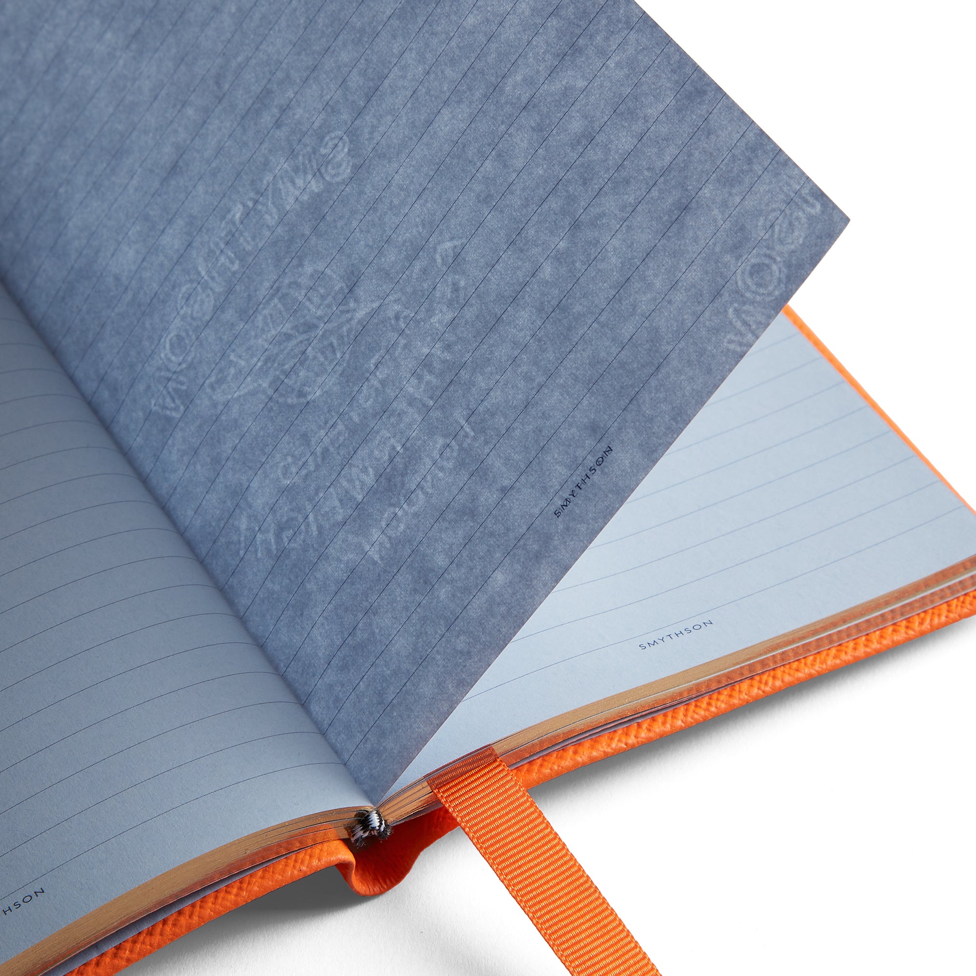 Smythson x Hunza G Chelsea Notebook - Orange