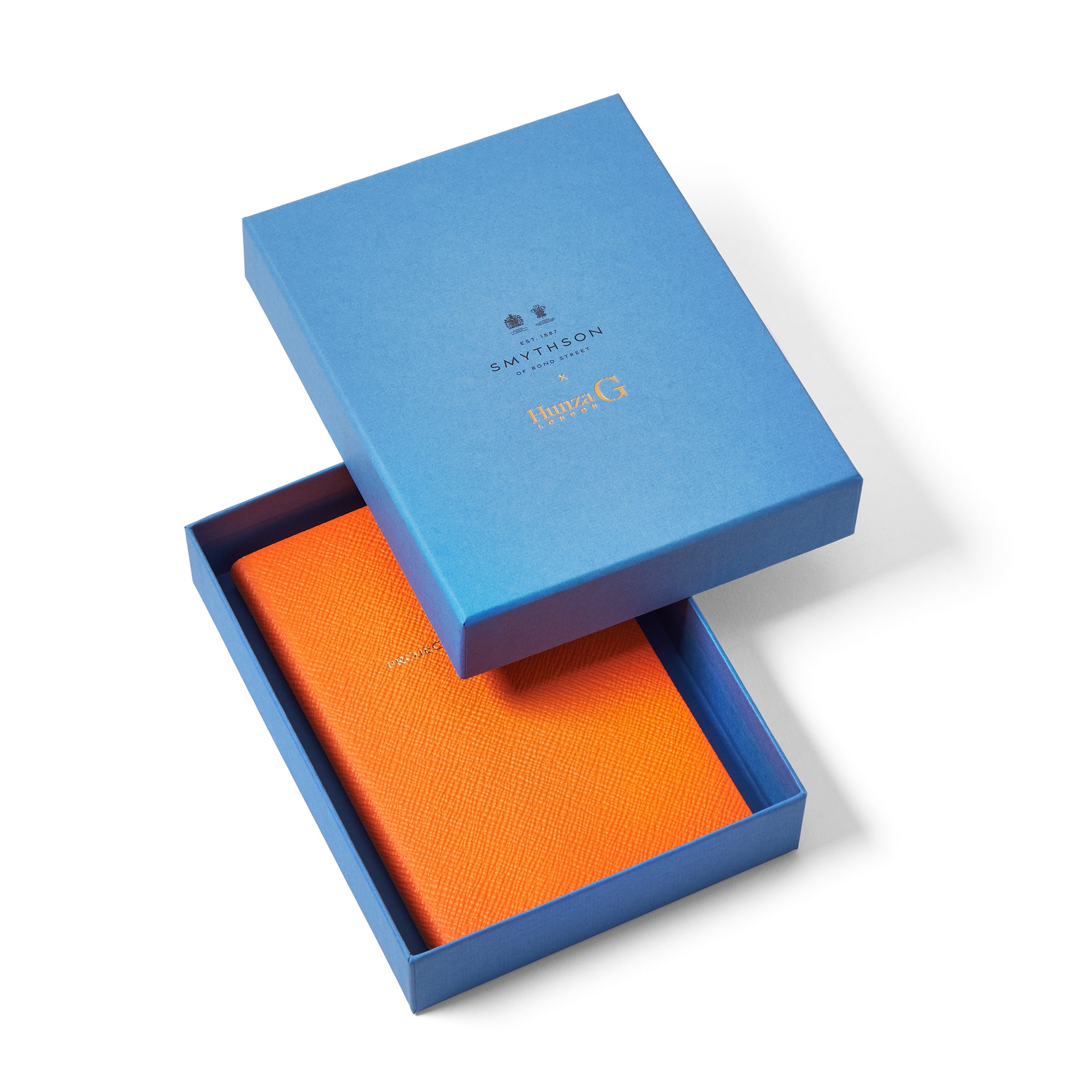 Smythson x Hunza G Chelsea Notebook - Orange