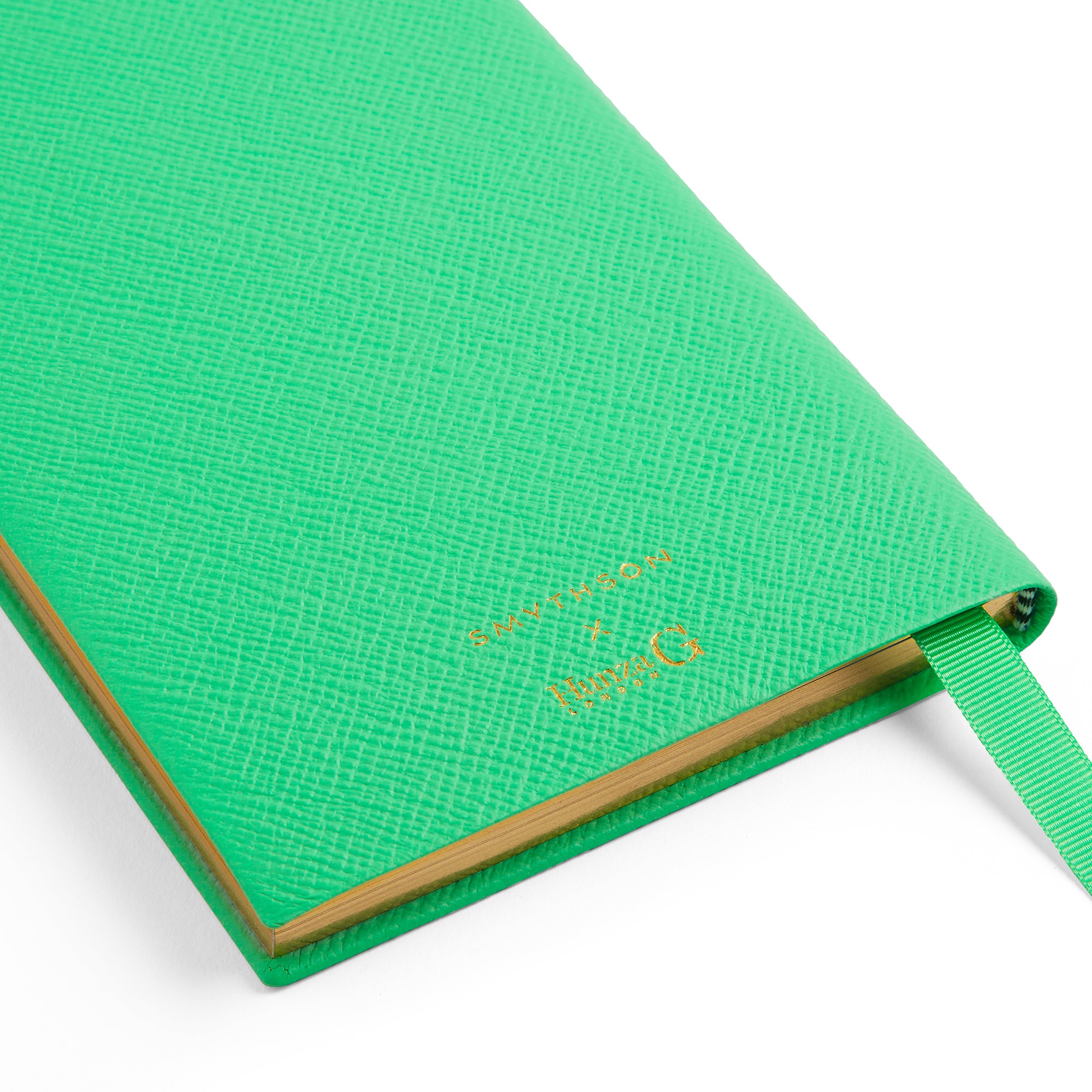 Smythson x Hunza G Chelsea Notebook - Lime